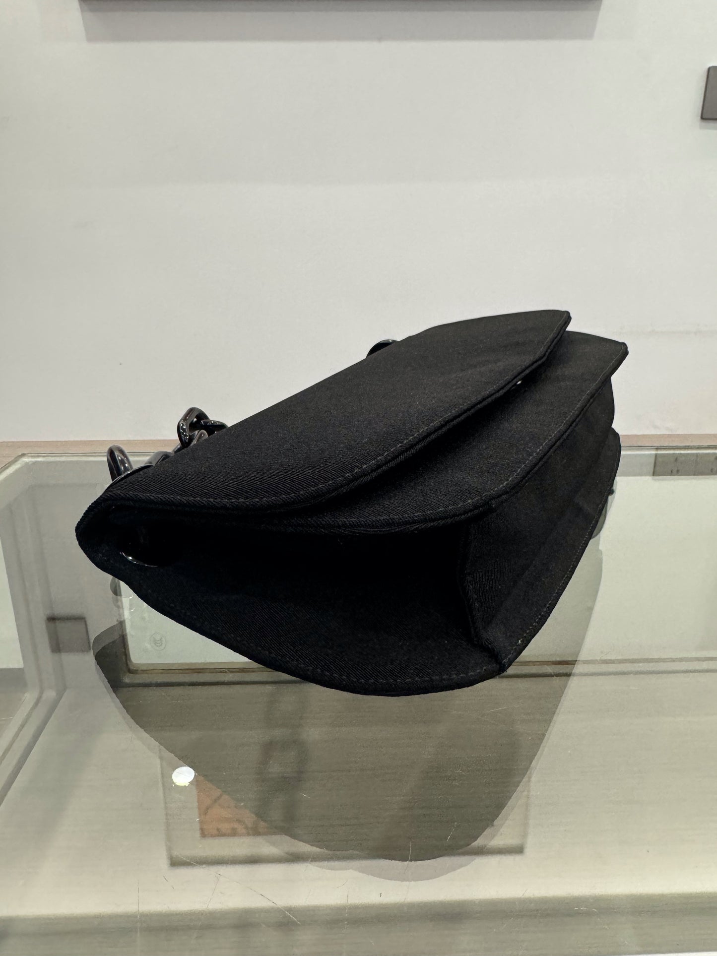 Prada - Akrilic Chain Shoulder Bag - Cloth - Black - (Small)