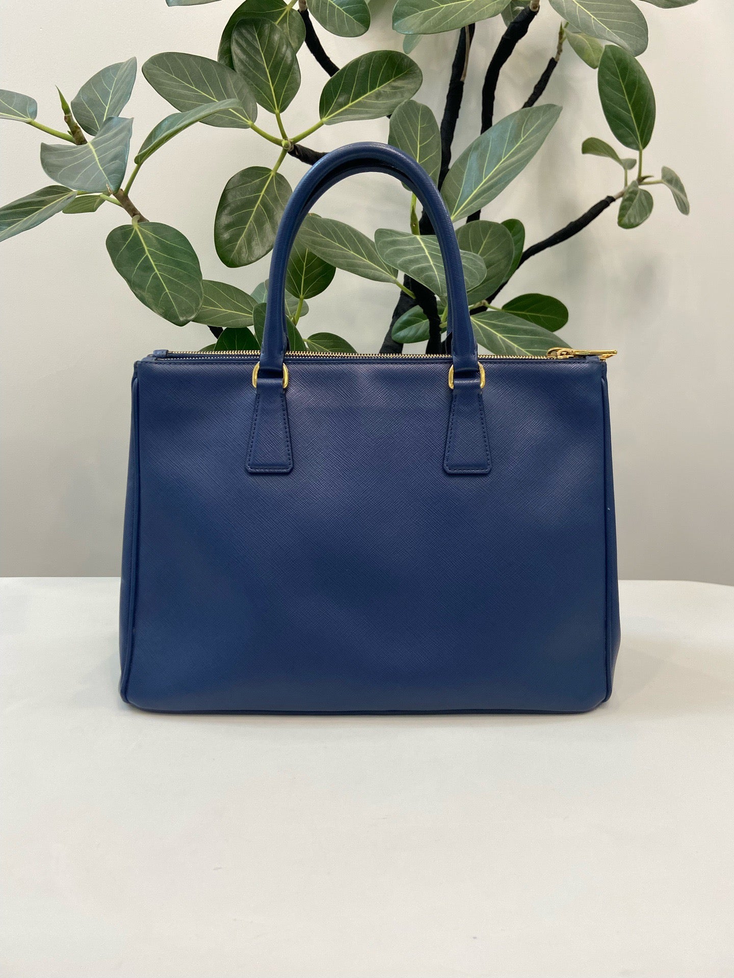 Prada - Bauletto - Leather - Blue - (large)
