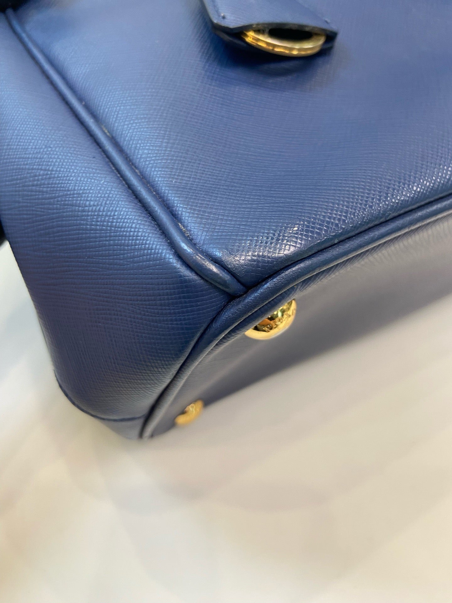 Prada - Bauletto - Leather - Blue - (large)