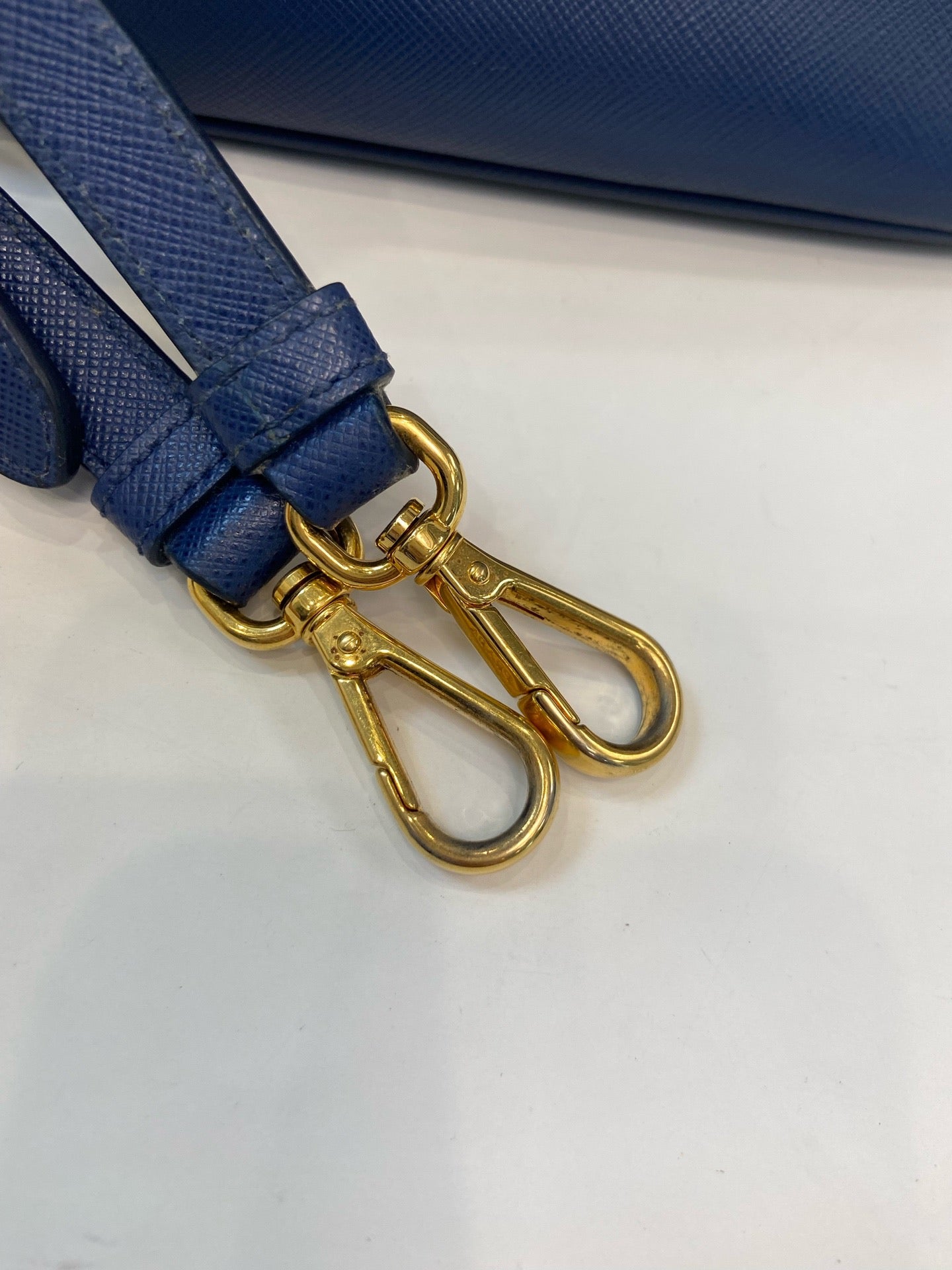 Prada - Bauletto - Leather - Blue - (large)