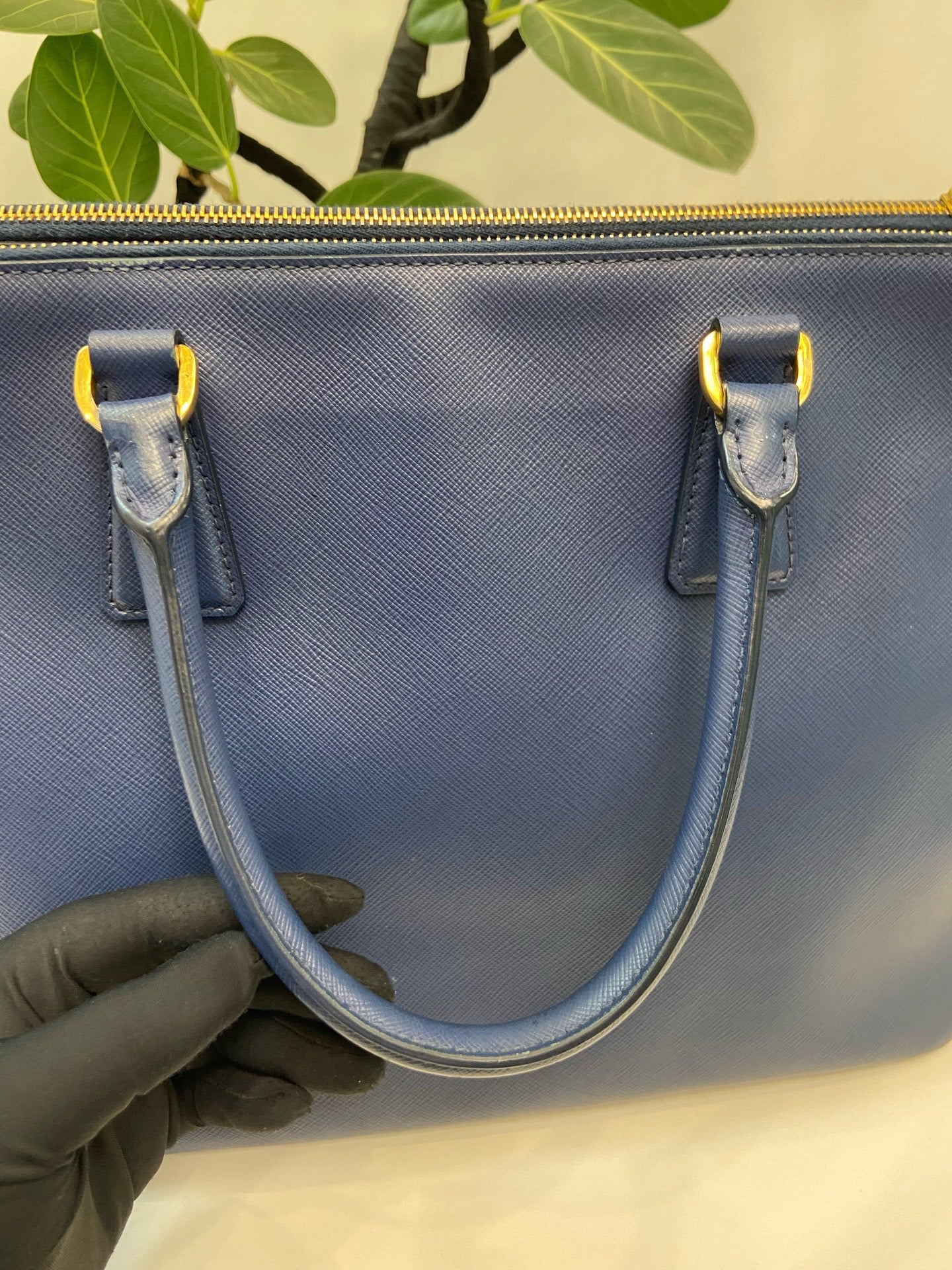 Prada - Bauletto - Leather - Blue - (large)