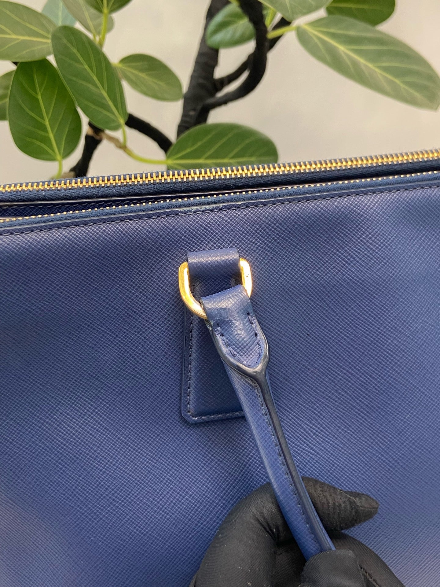 Prada - Bauletto - Leather - Blue - (large)
