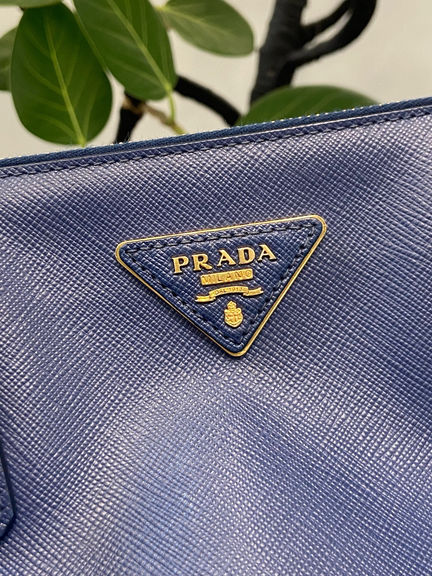 Prada - Bauletto - Leather - Blue - (large)