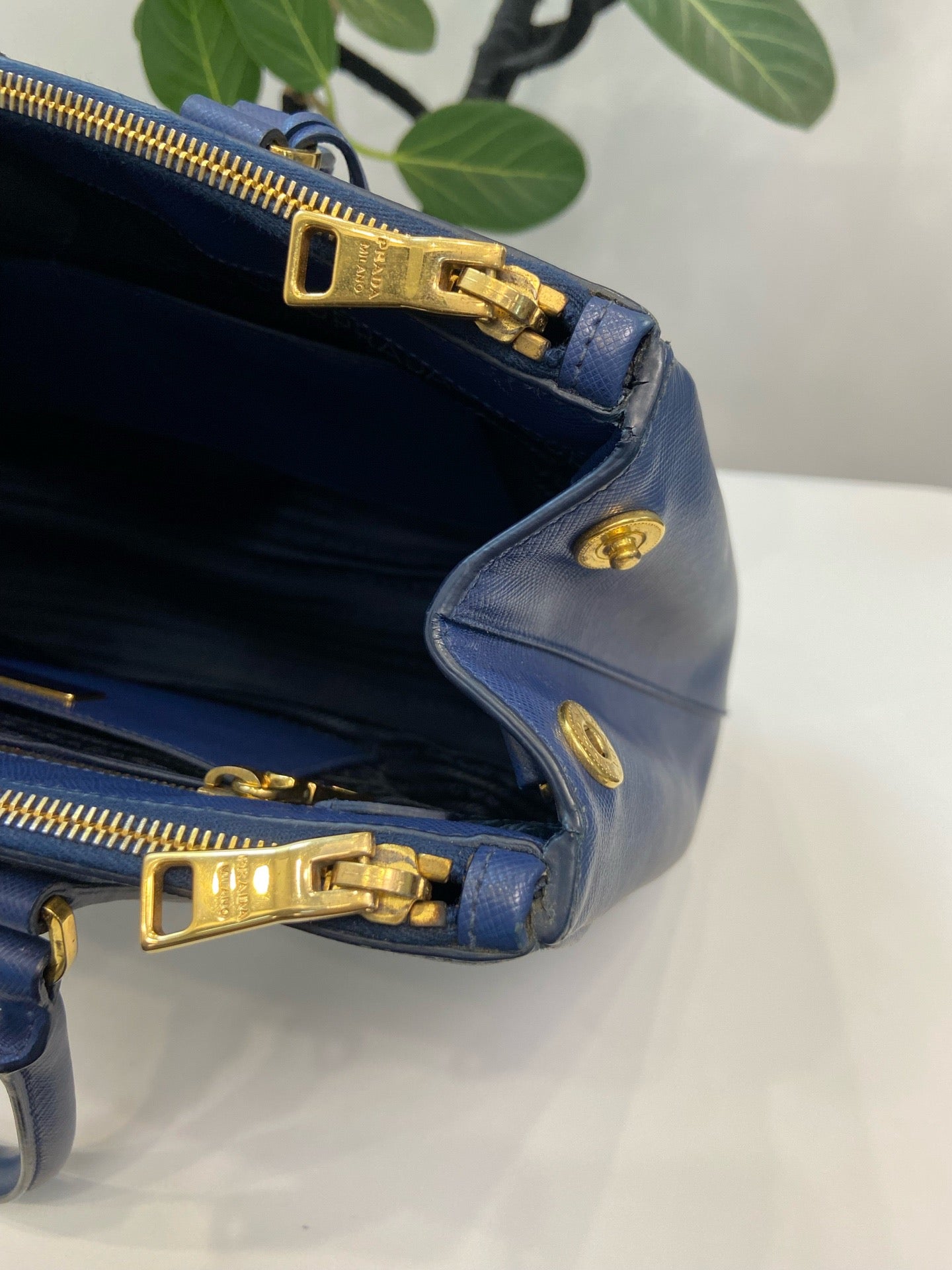 Prada - Bauletto - Leather - Blue - (large)