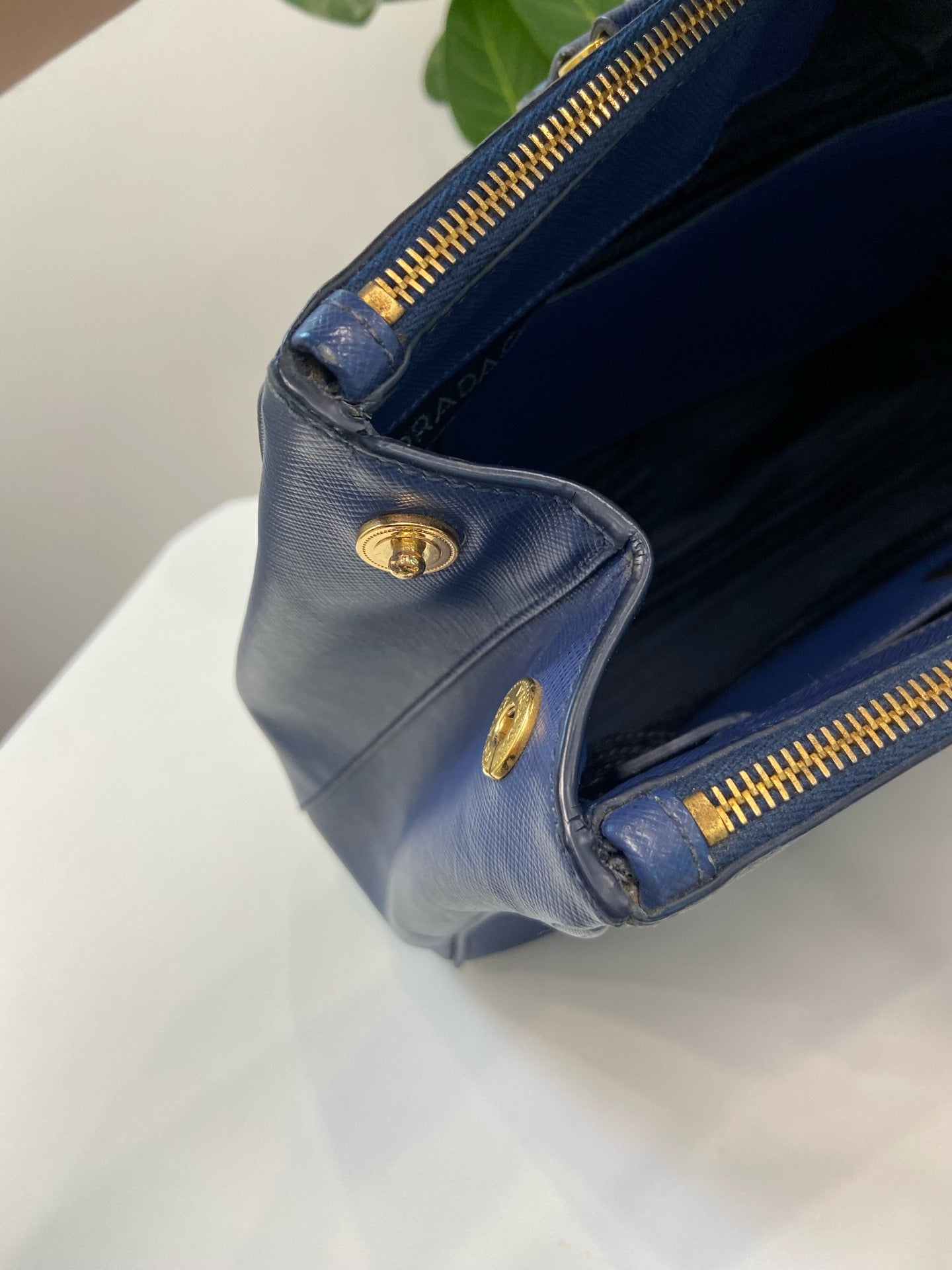 Prada - Bauletto - Leather - Blue - (large)