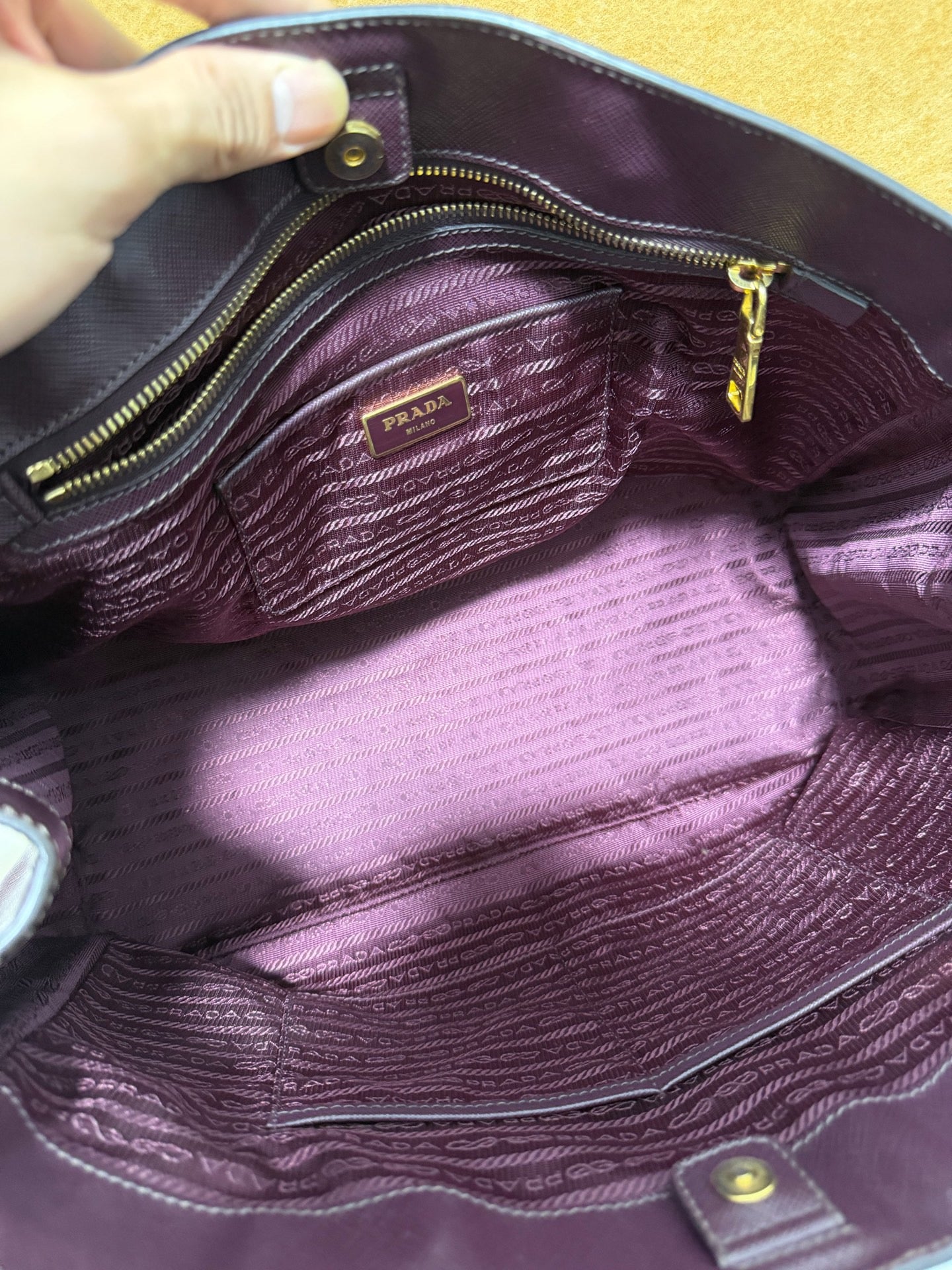 Prada - BN2316 - Leather - Burgundy - (large)