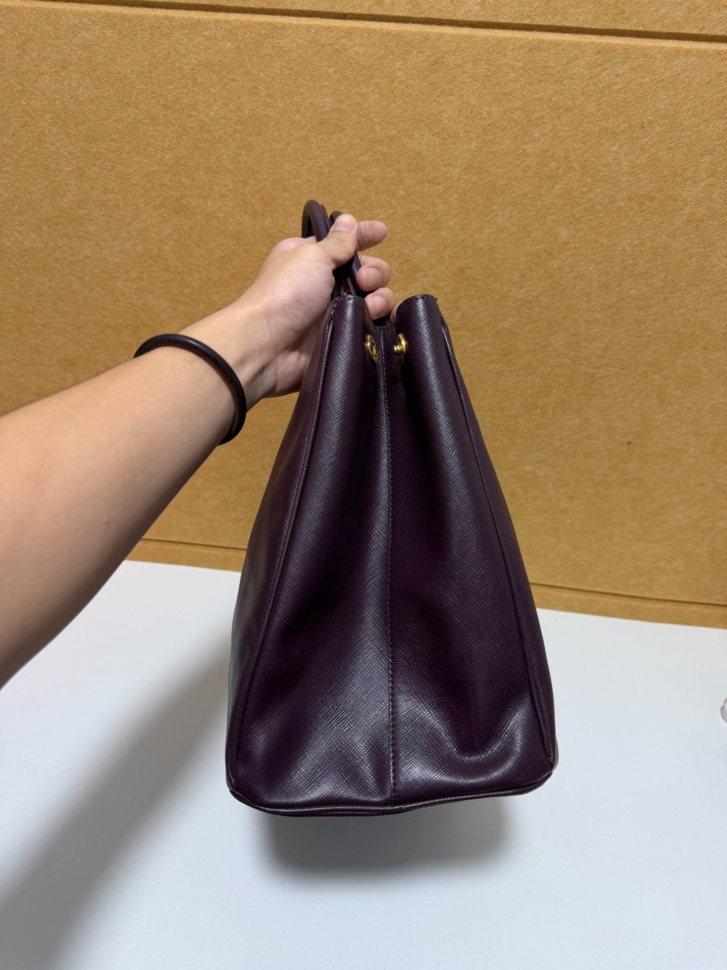Prada - BN2316 - Leather - Burgundy - (large)