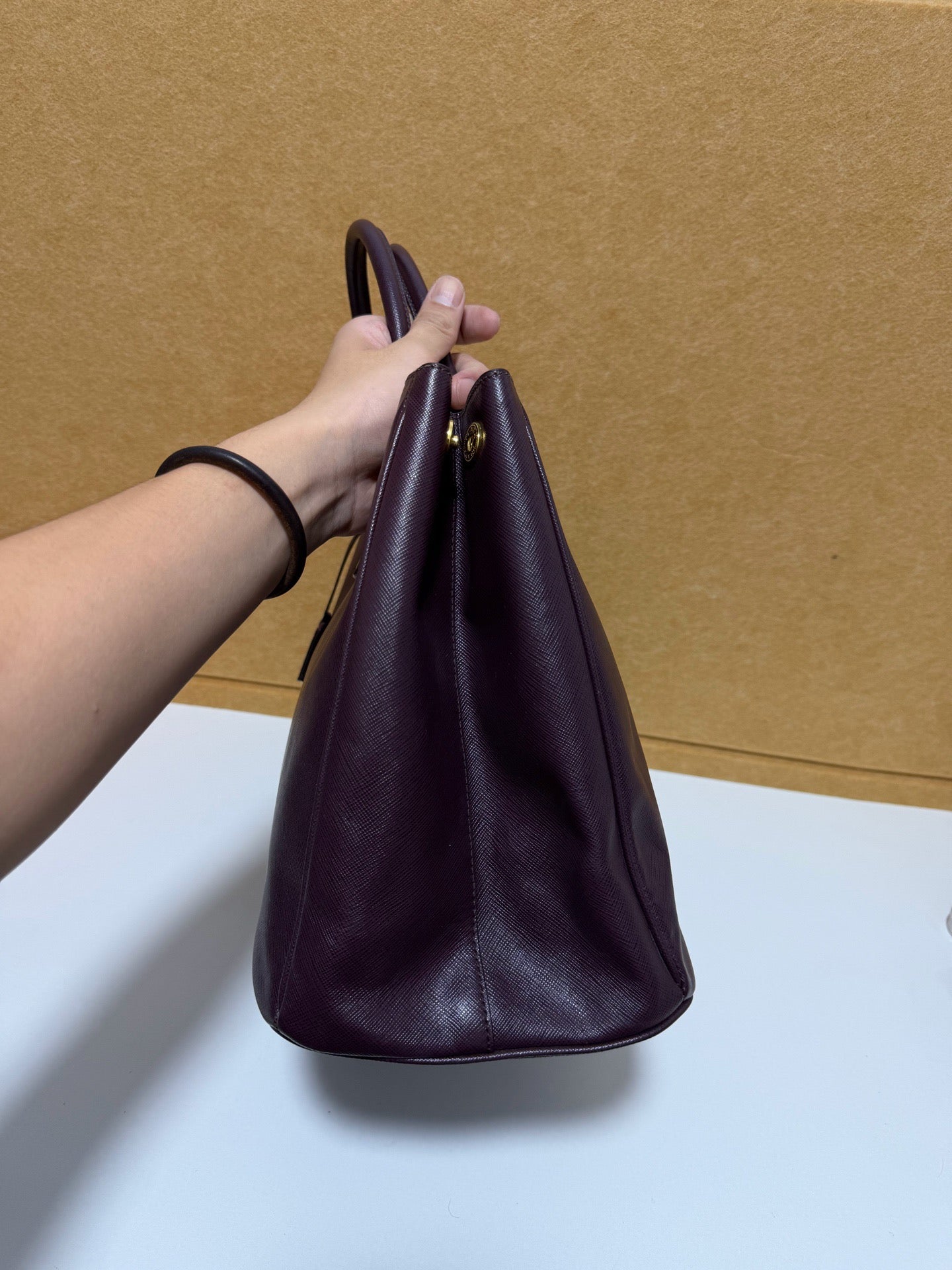 Prada - BN2316 - Leather - Burgundy - (large)