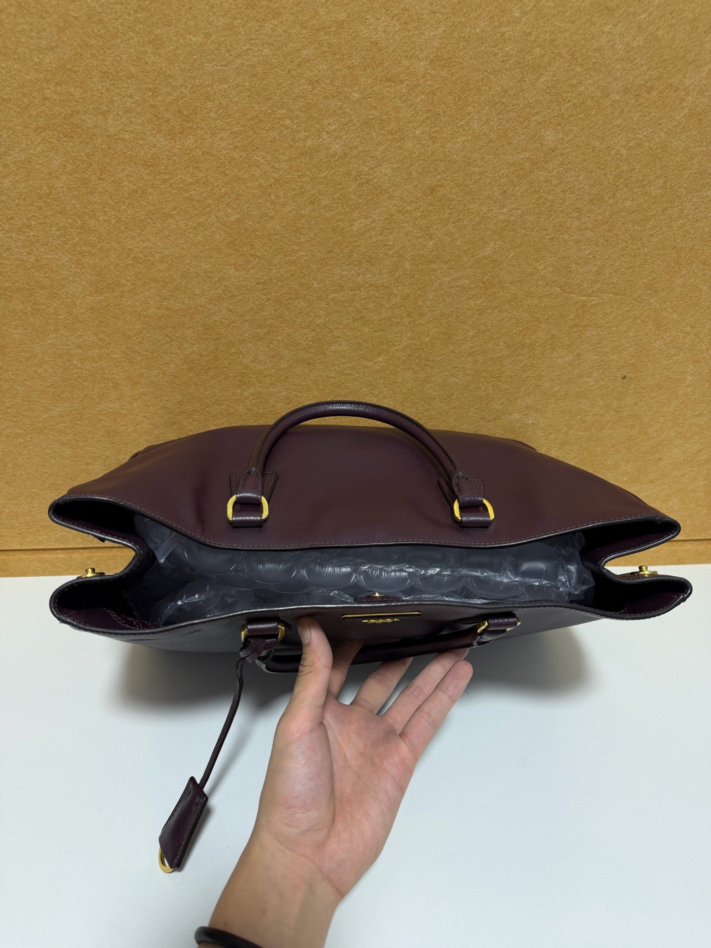 Prada - BN2316 - Leather - Burgundy - (large)