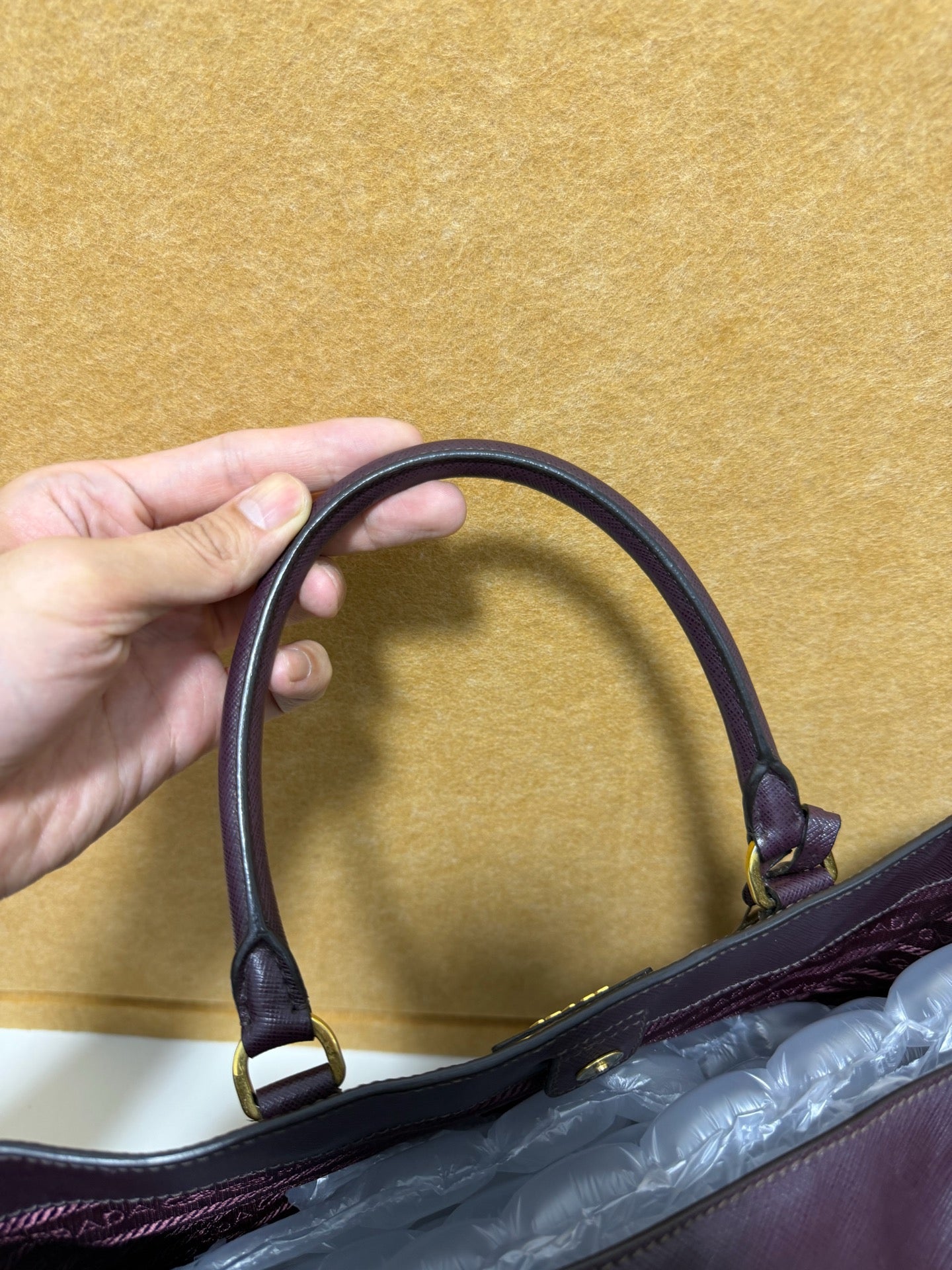 Prada - BN2316 - Leather - Burgundy - (large)