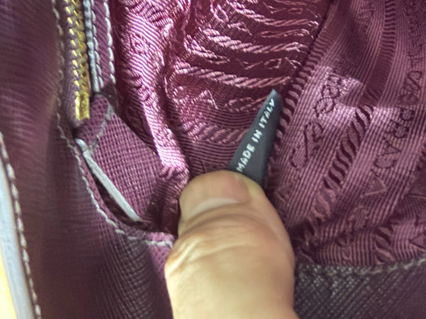 Prada - BN2316 - Leather - Burgundy - (large)