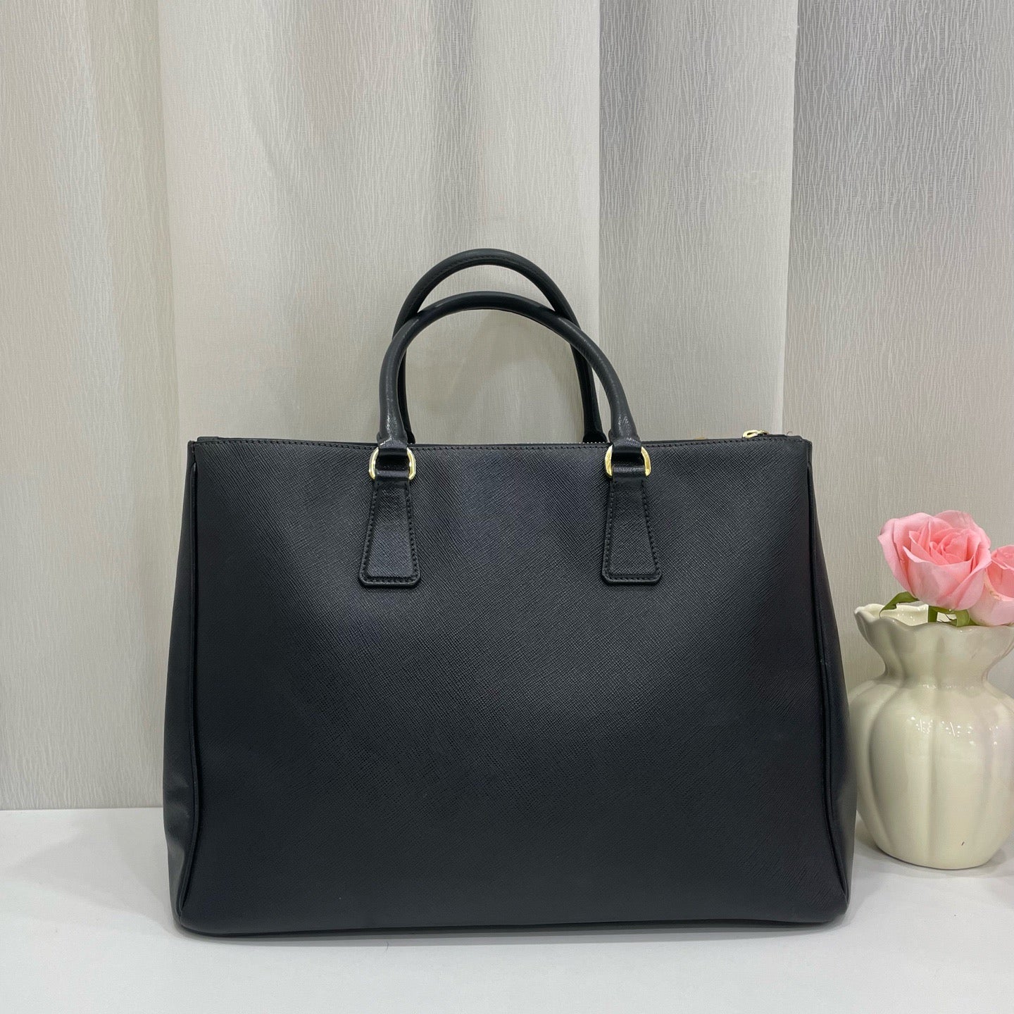 Prada - BN2674 - Leather - Black - (large)