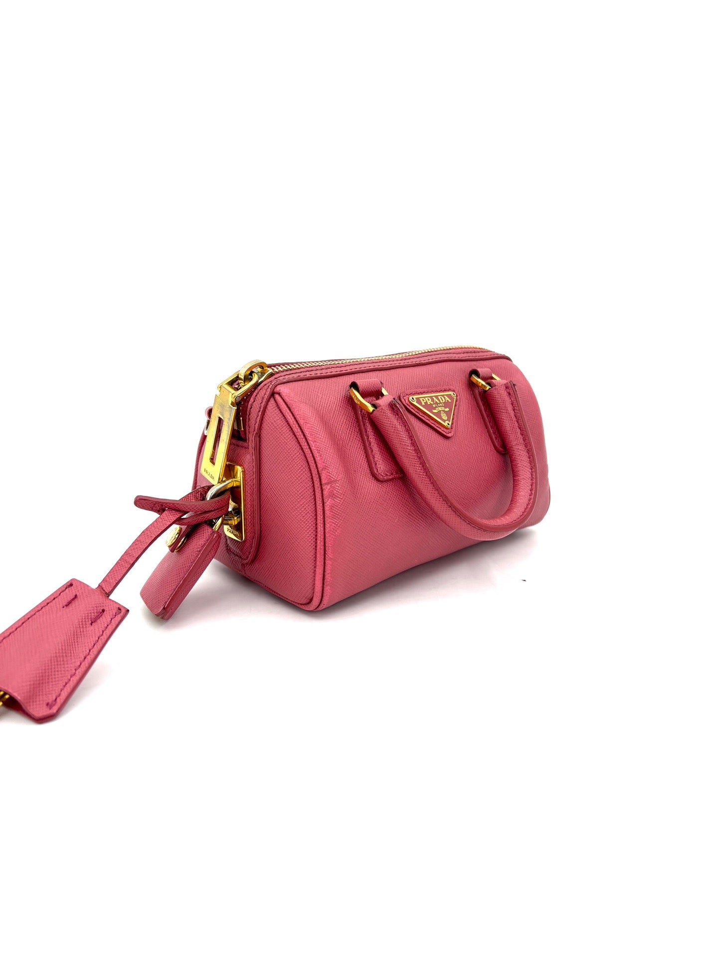Prada - Boston Bag - Saffiano leather - Red - (mini)