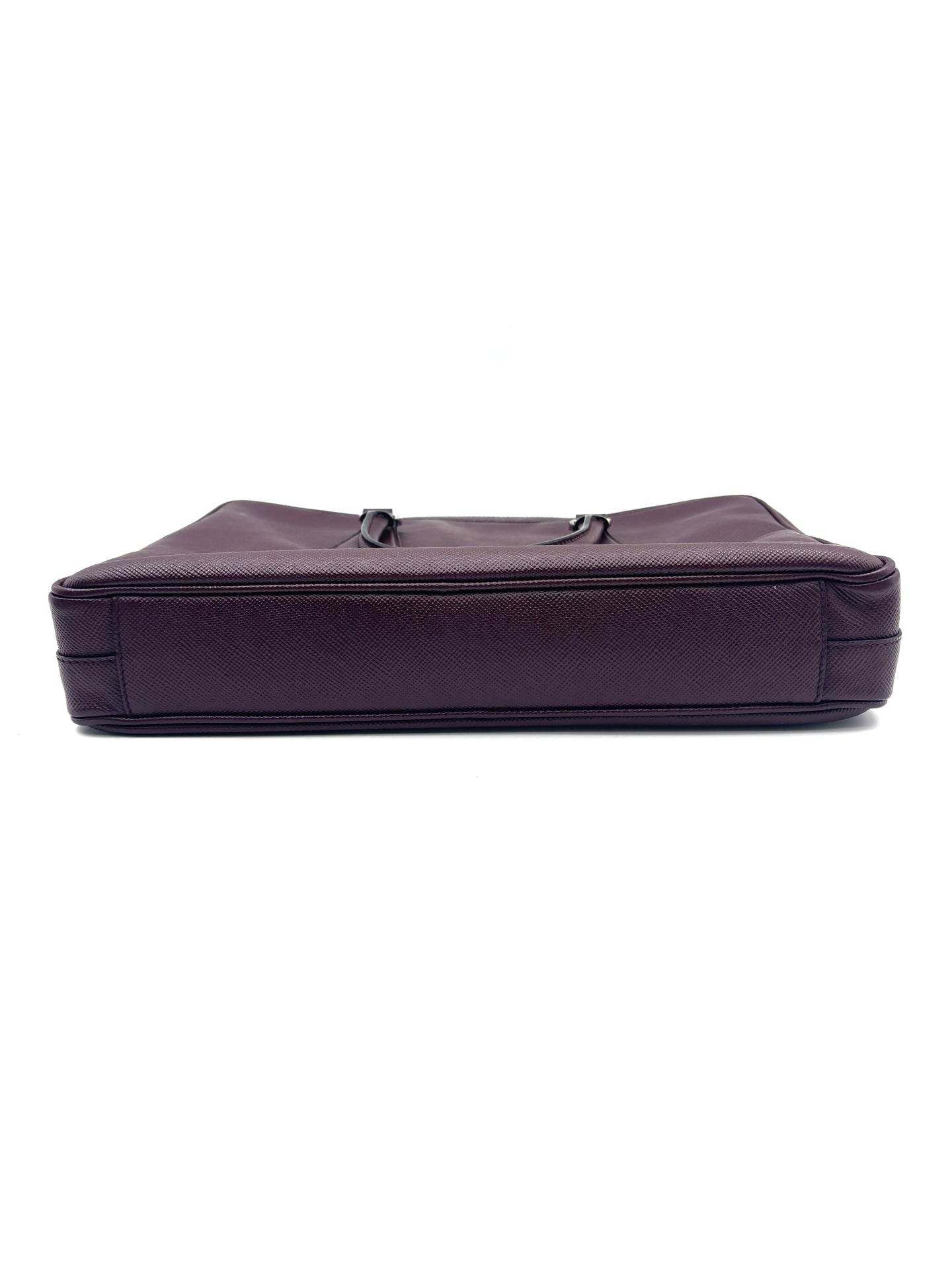 Prada - Briefcase - Saffiano Leather - Burgundy - (Large)