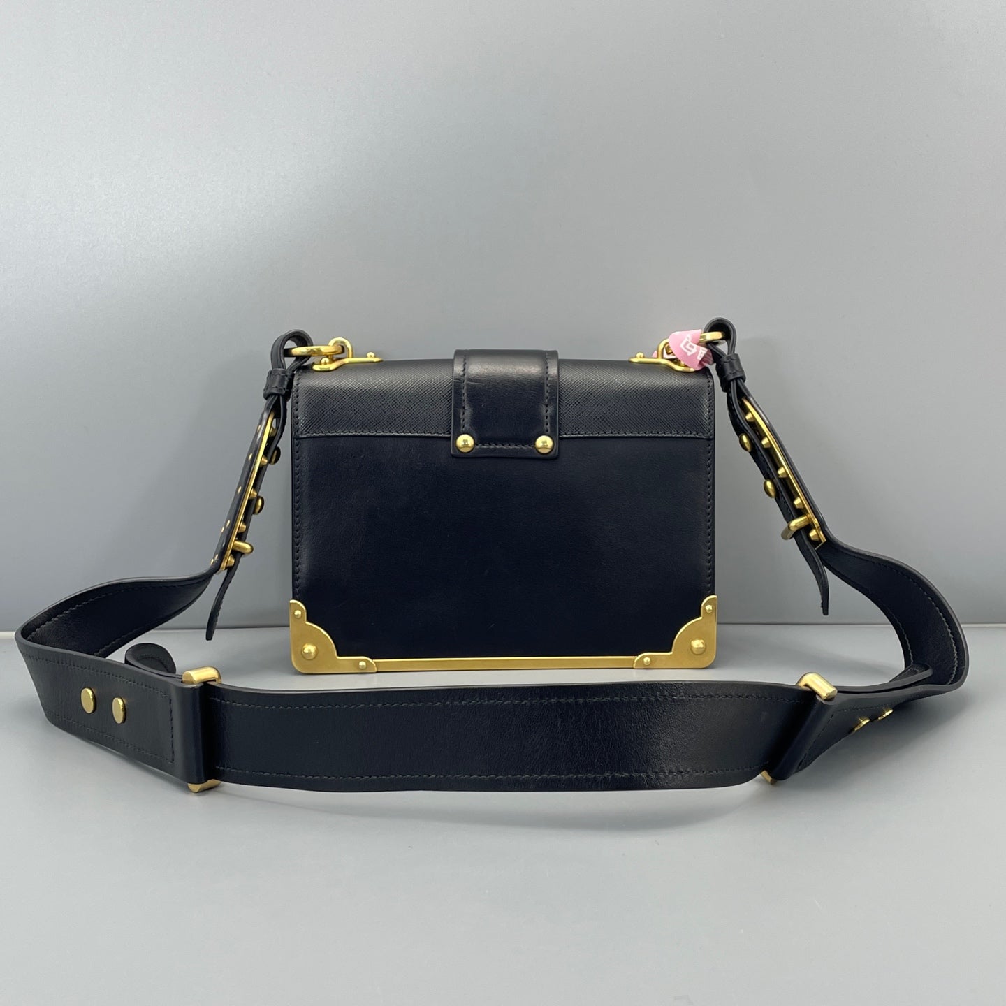 Prada - Cahier Bag - Leather - Black - (Small)