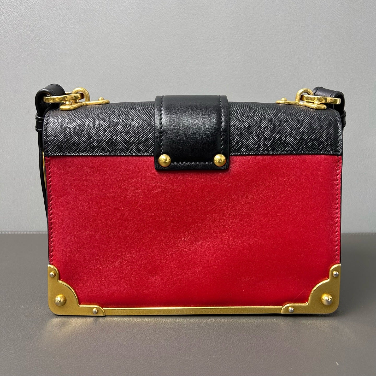 Prada - Cahier - Cowhide leather - Red, Black - (Medium)