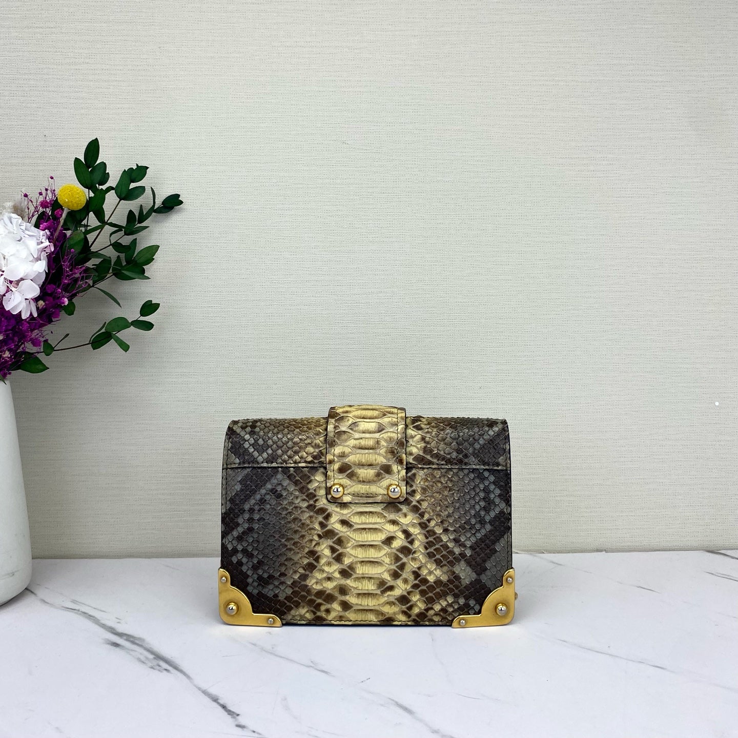 Prada - Cahier - Exotic leathers - Python - Multicolour - (mini)