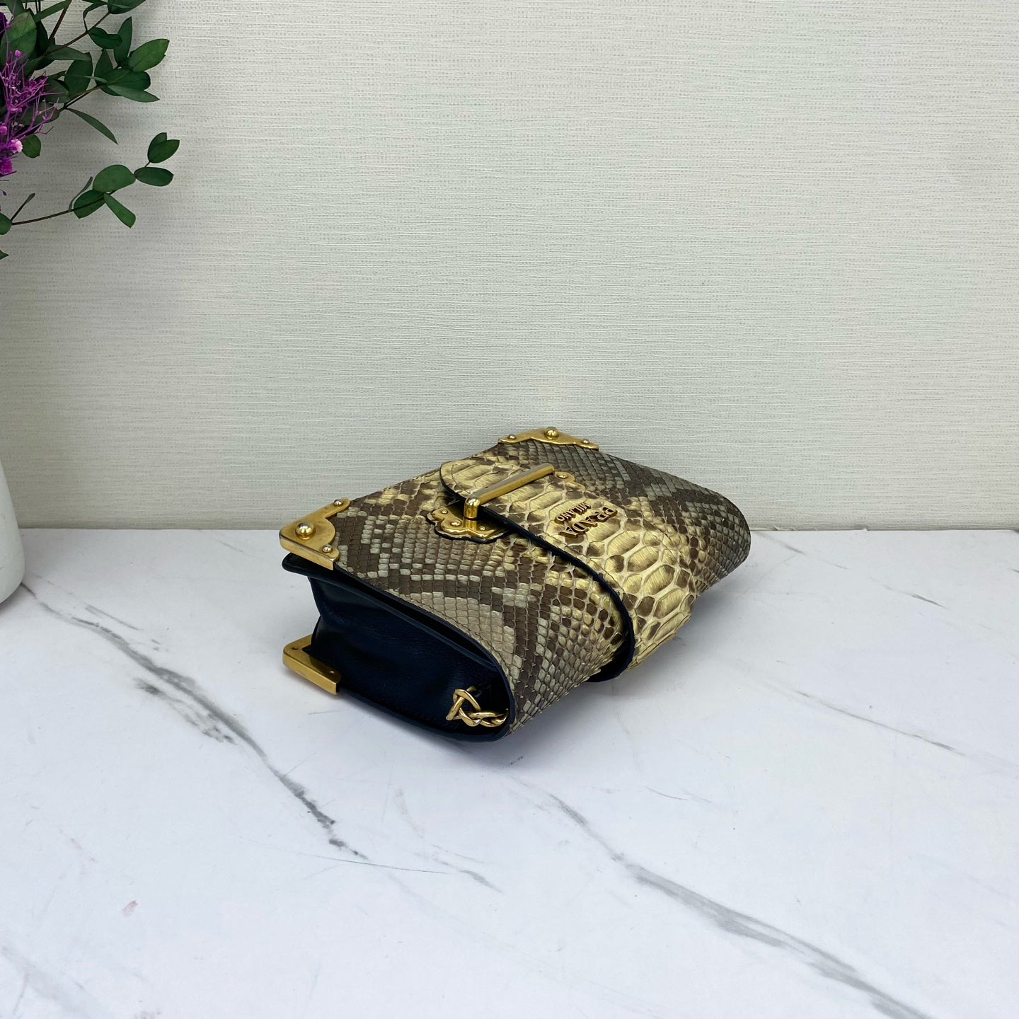 Prada - Cahier - Exotic leathers - Python - Multicolour - (mini)
