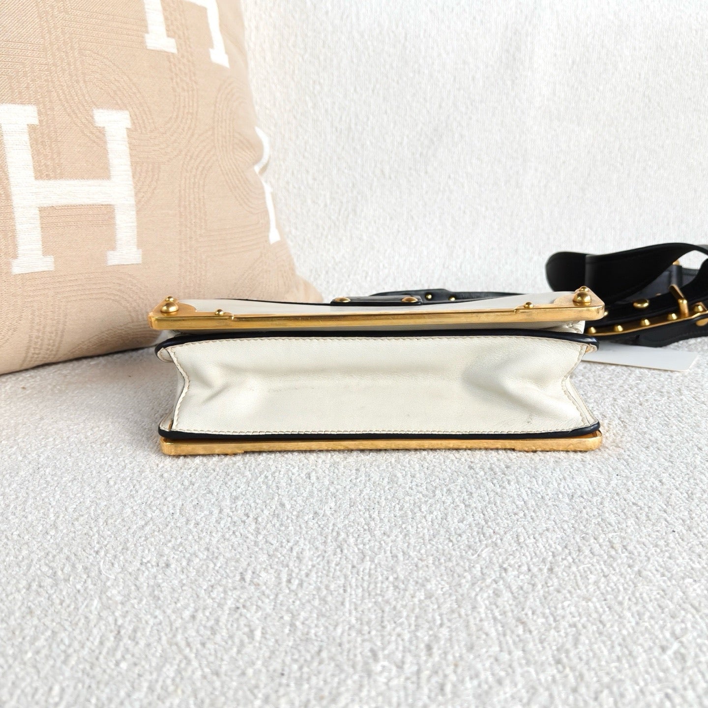 Prada - Cahier - Leather - Black and White - (small)