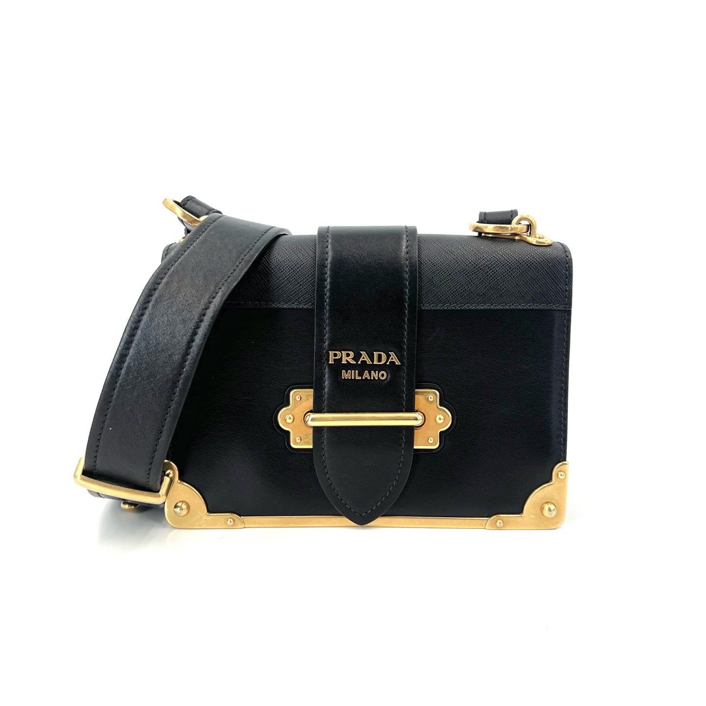 Prada - Cahier - Leather - Black - (small)