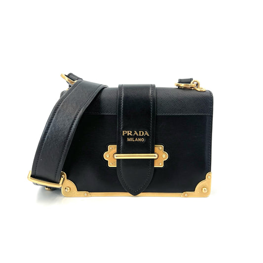 Prada - Cahier - Leather - Black - (small)