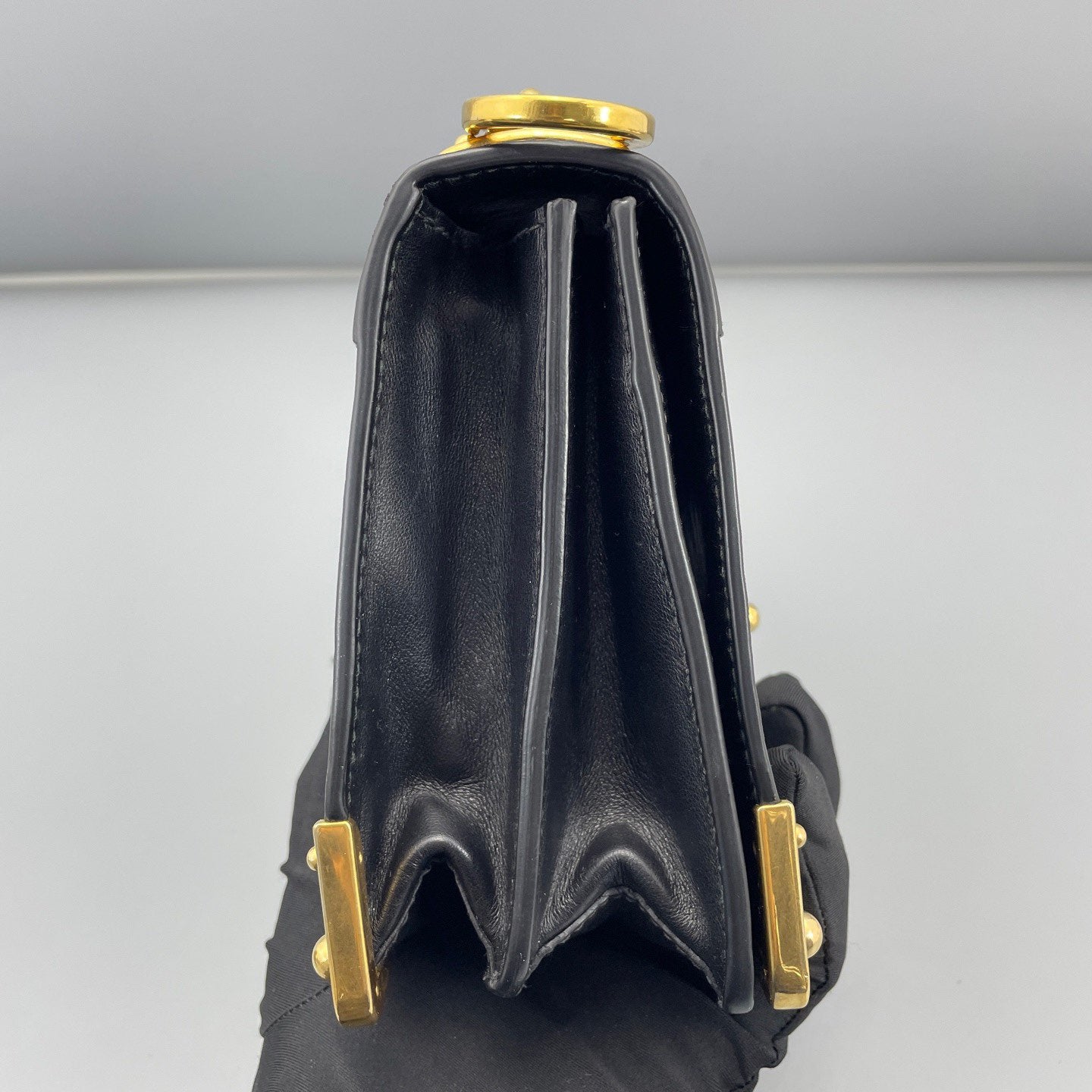 Prada - Cahier - Leather - Black - (Small)