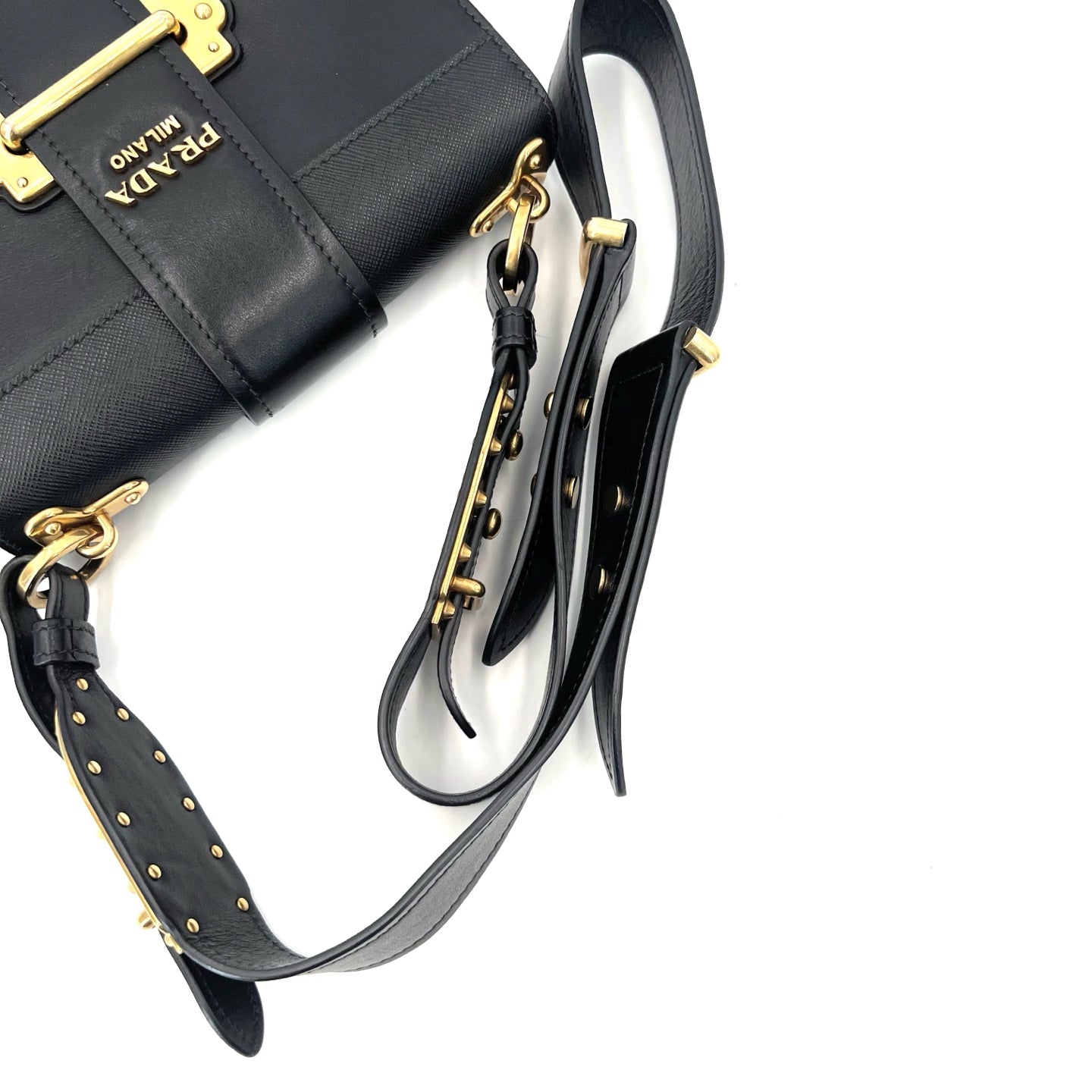 Prada - Cahier - Leather - Black - (small)