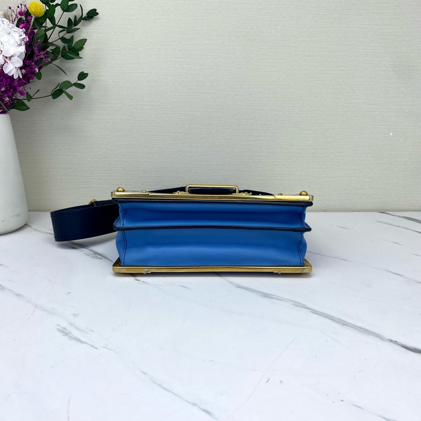 Prada - Cahier - Leather - Blue - (small)