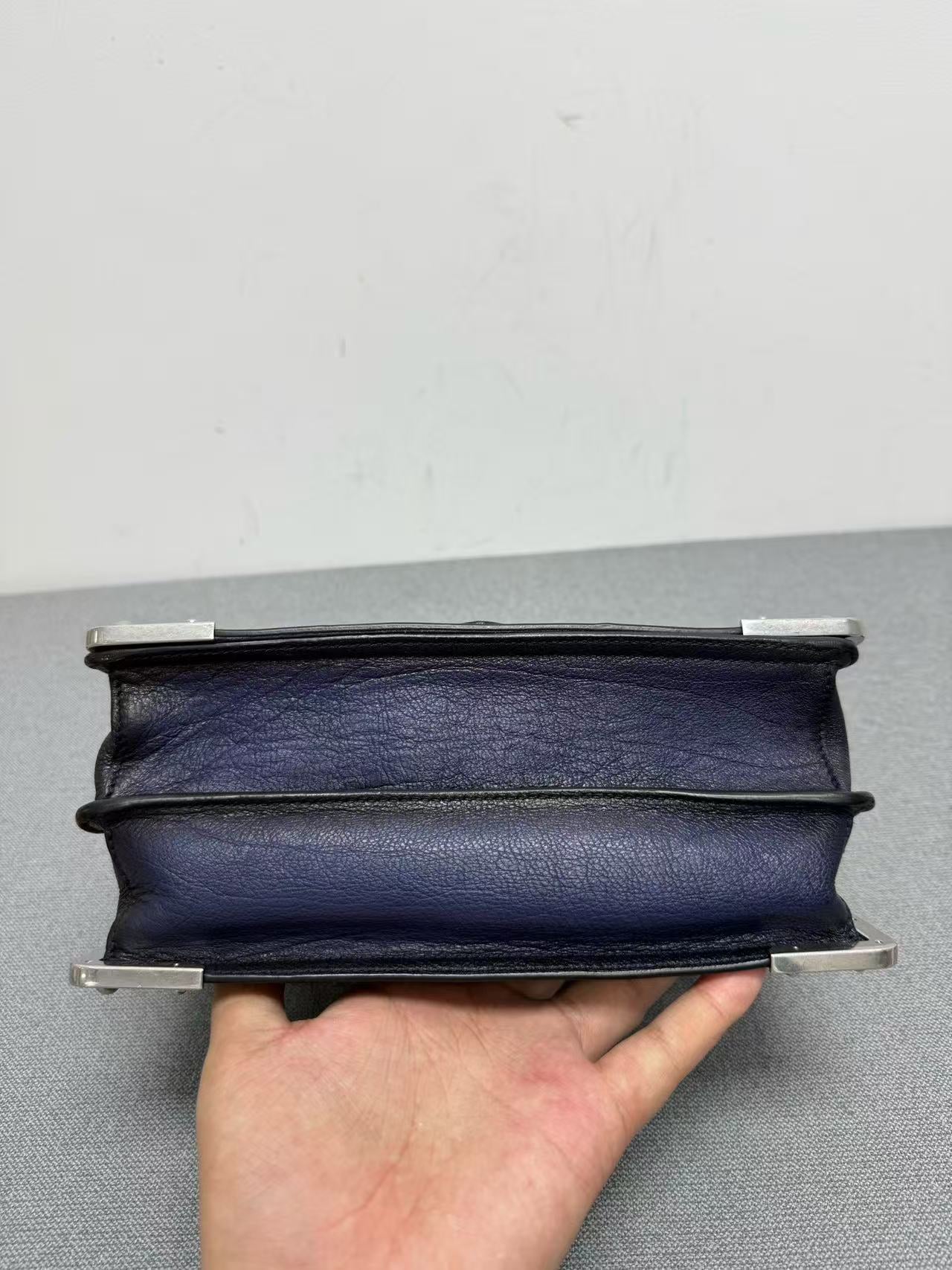 Prada - Cahier - Leather - Navy - (Small)