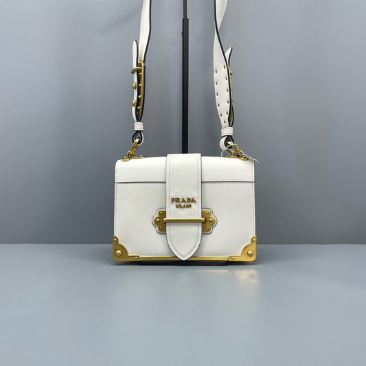 Prada - Cahier - Leather - White - (mini)