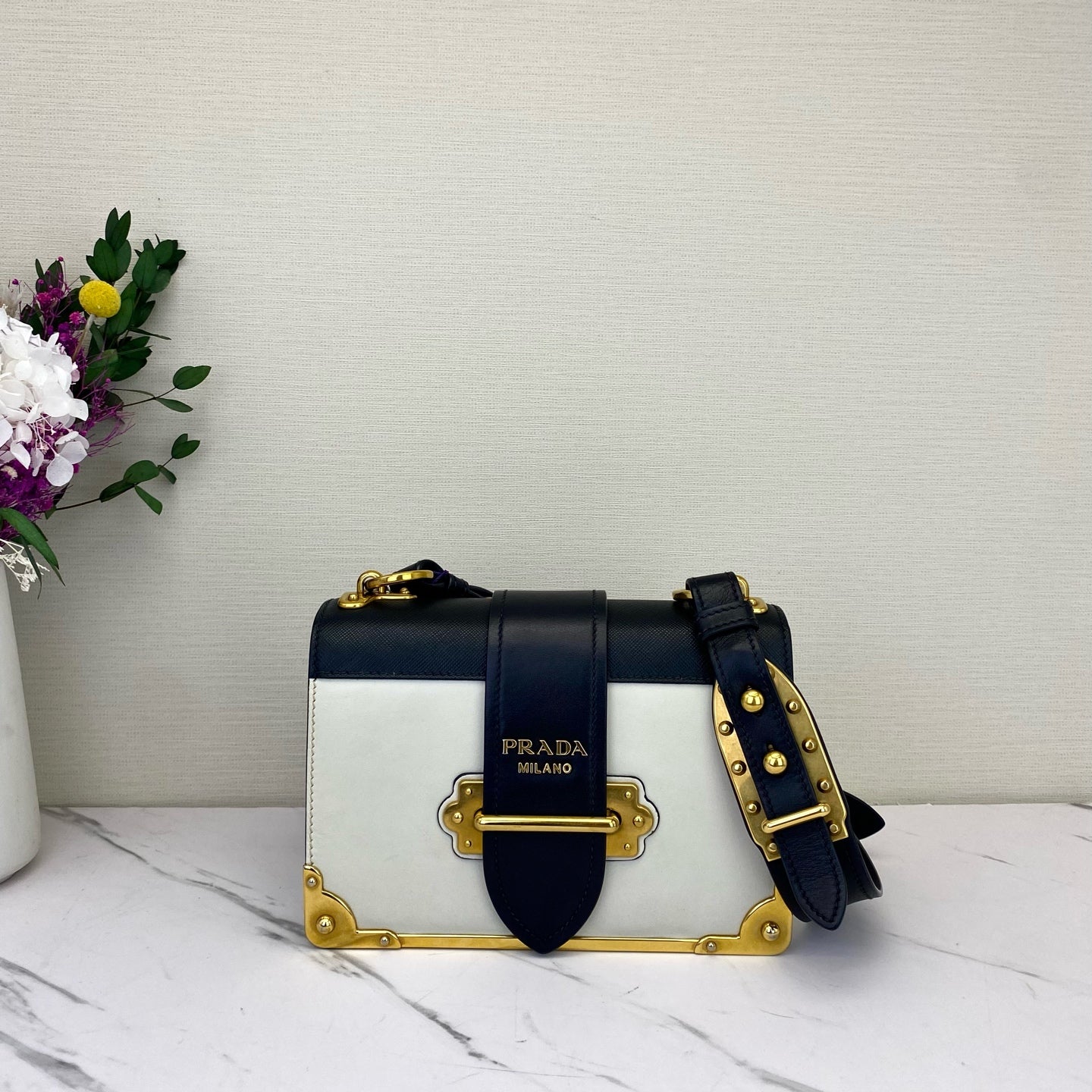 Prada - Cahier - Leather - White - (small)