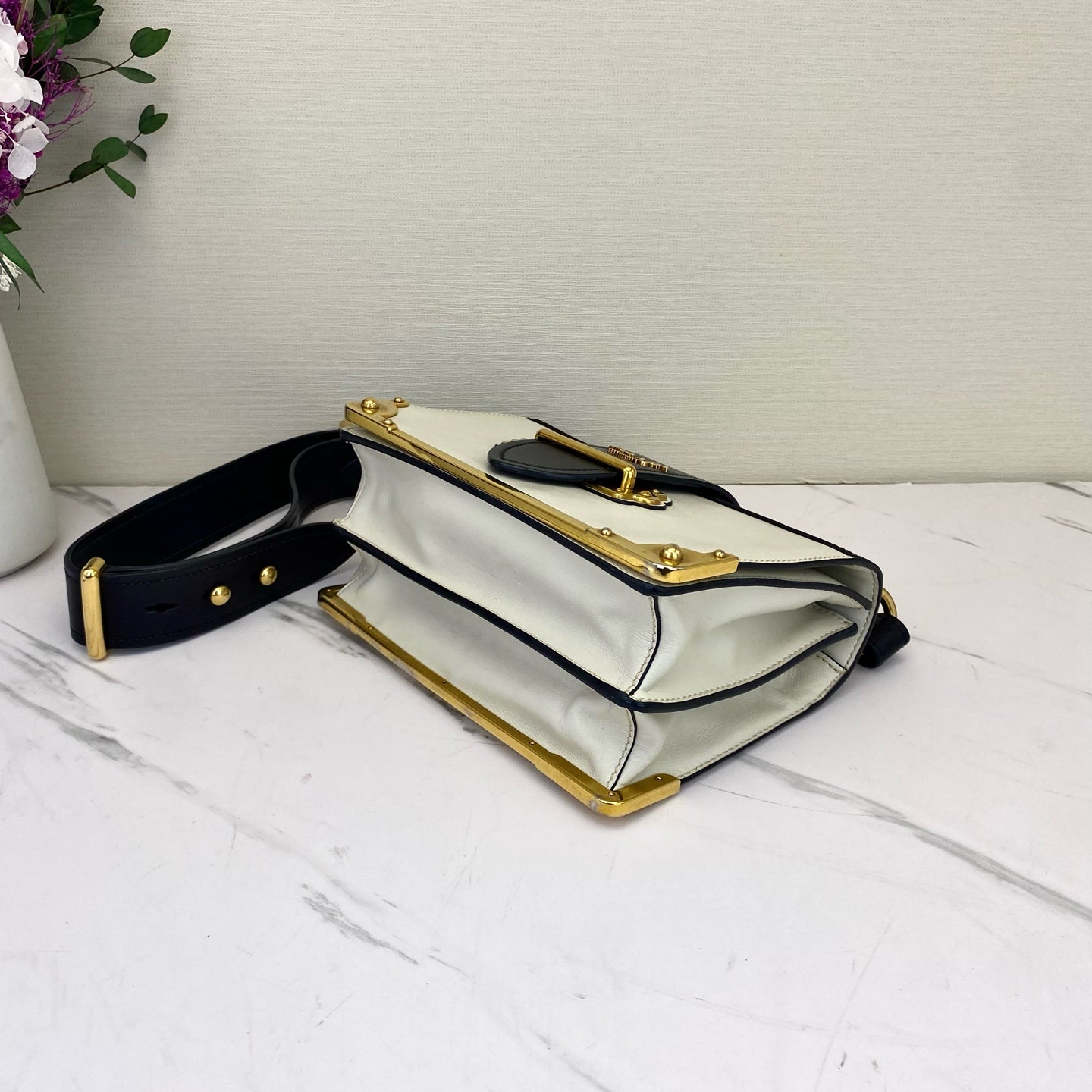 Prada - Cahier - Leather - White - (small)
