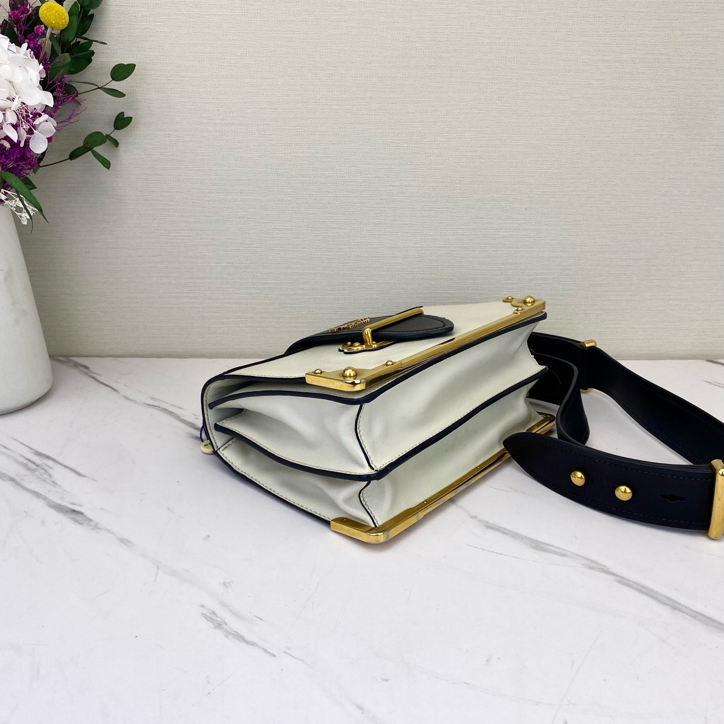 Prada - Cahier - Leather - White - (small)