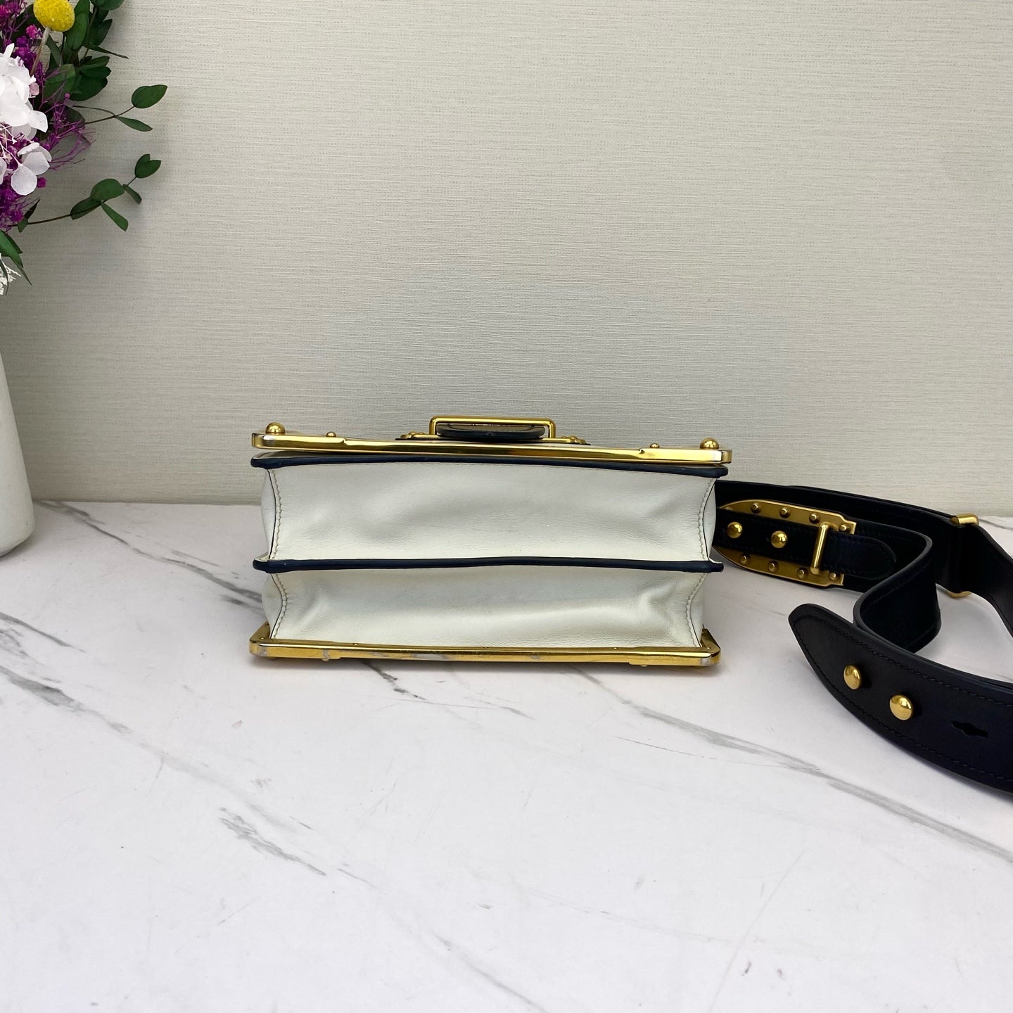 Prada - Cahier - Leather - White - (small)