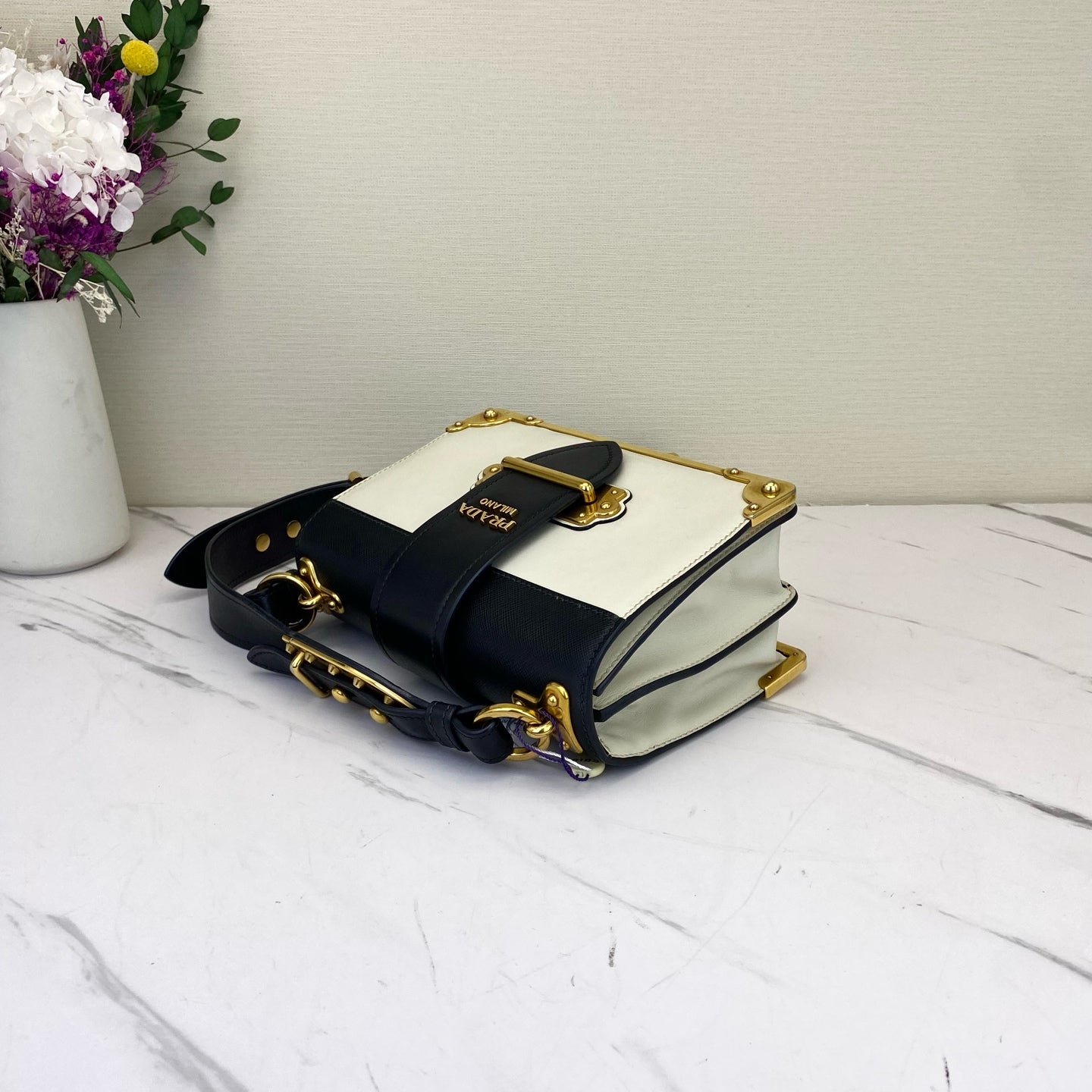 Prada - Cahier - Leather - White - (small)