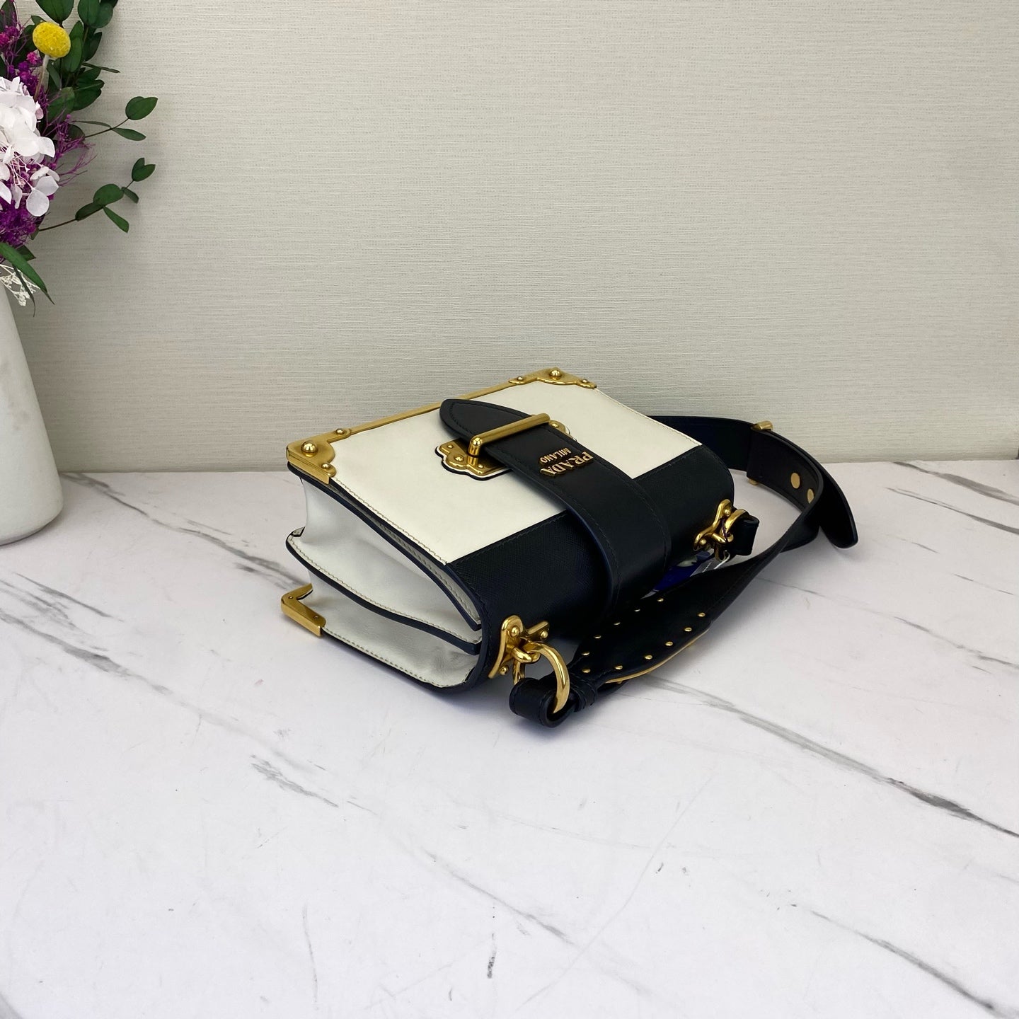 Prada - Cahier - Leather - White - (small)