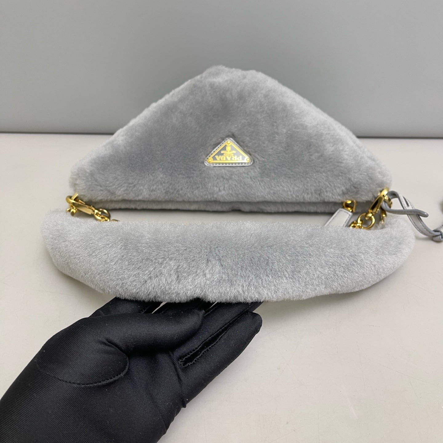 Prada - Cleo - Fur - Grey - (small)