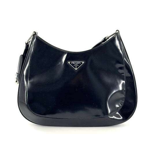 Prada - Cleo hobo - Patent leather - Black - (Small)