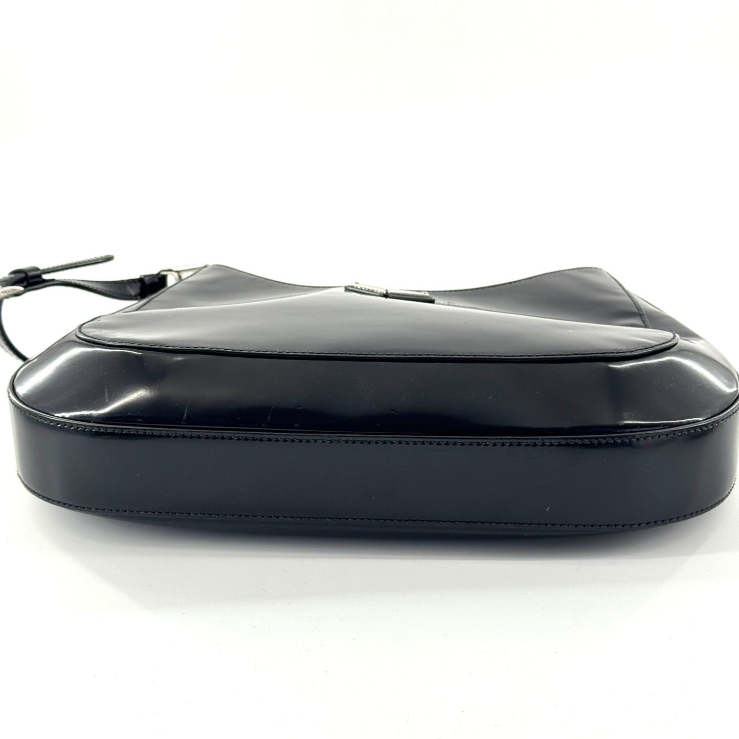 Prada - Cleo hobo - Patent leather - Black - (Small)