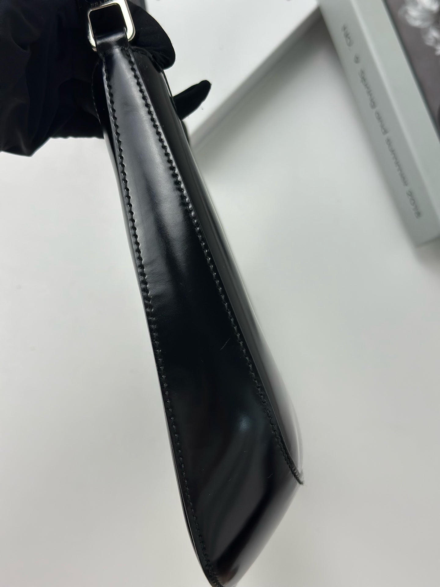 Prada - Cleo - Leather - Black - (small)