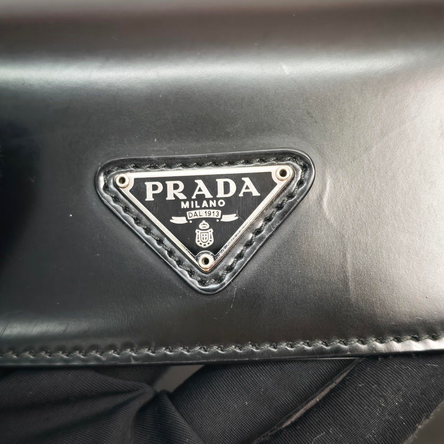 Prada - Cleo - Leather - Black - (small)