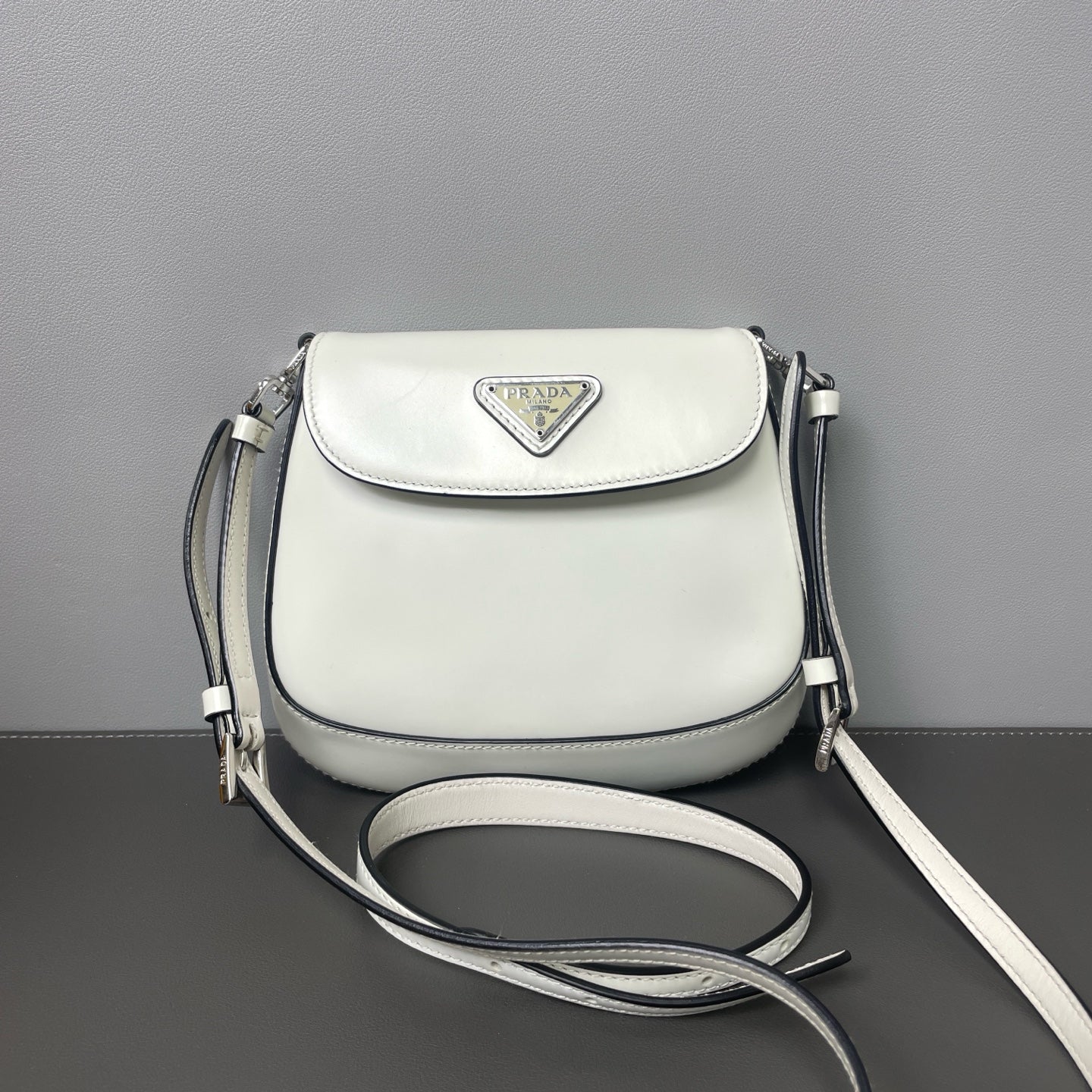 Prada - Cleo - Leather - White - (mini)