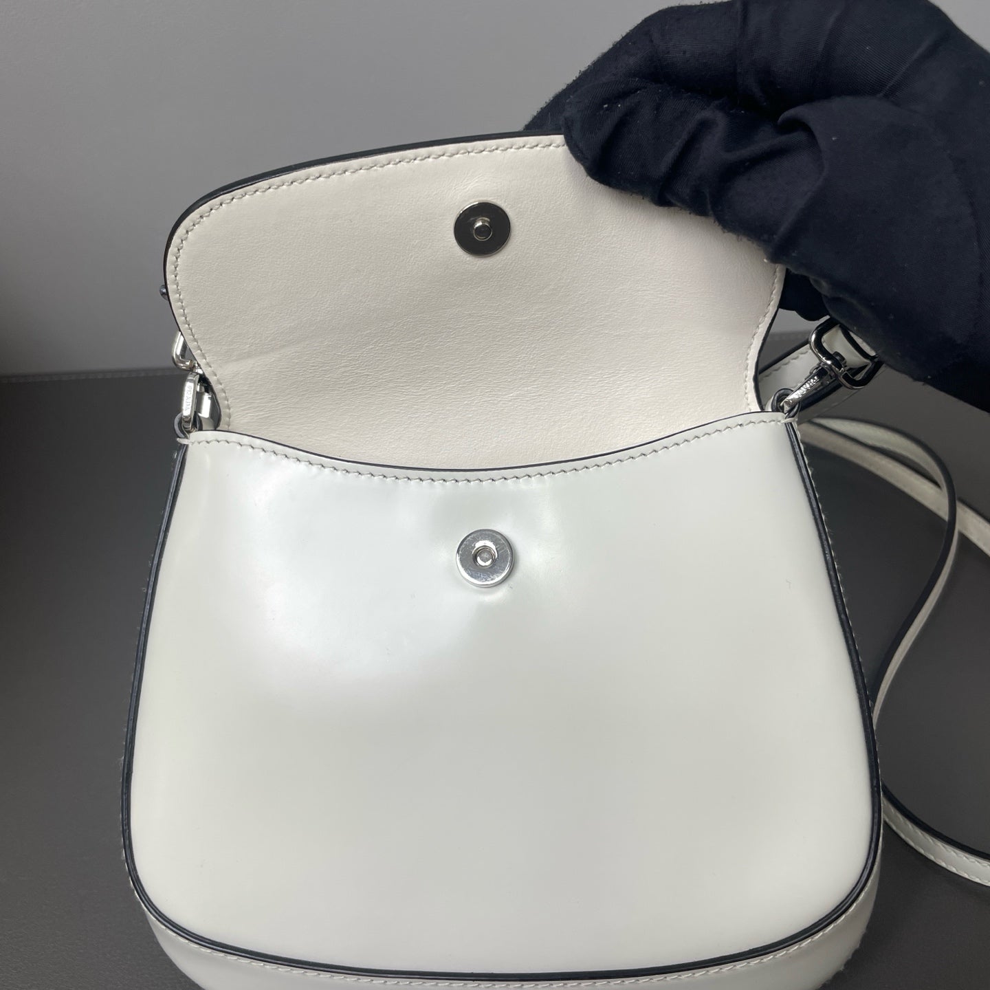 Prada - Cleo - Leather - White - (mini)