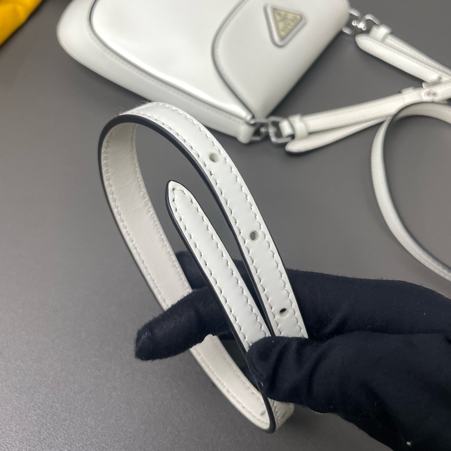 Prada - Cleo - Leather - White - (mini)