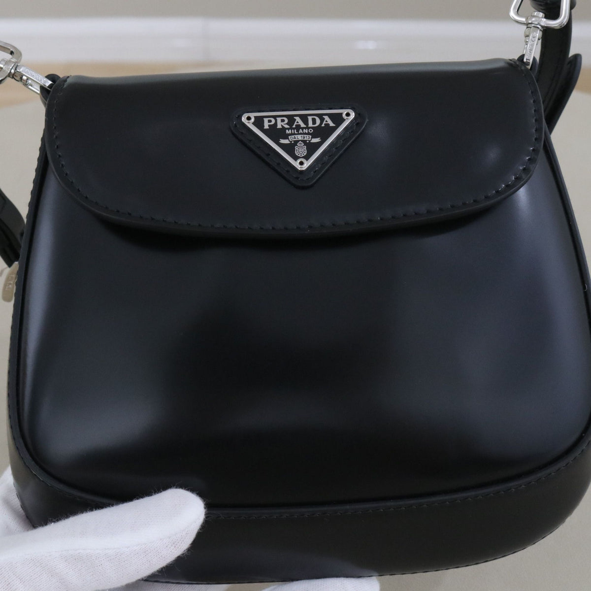 Prada - Cleo mini - Leather - Black - (mini)