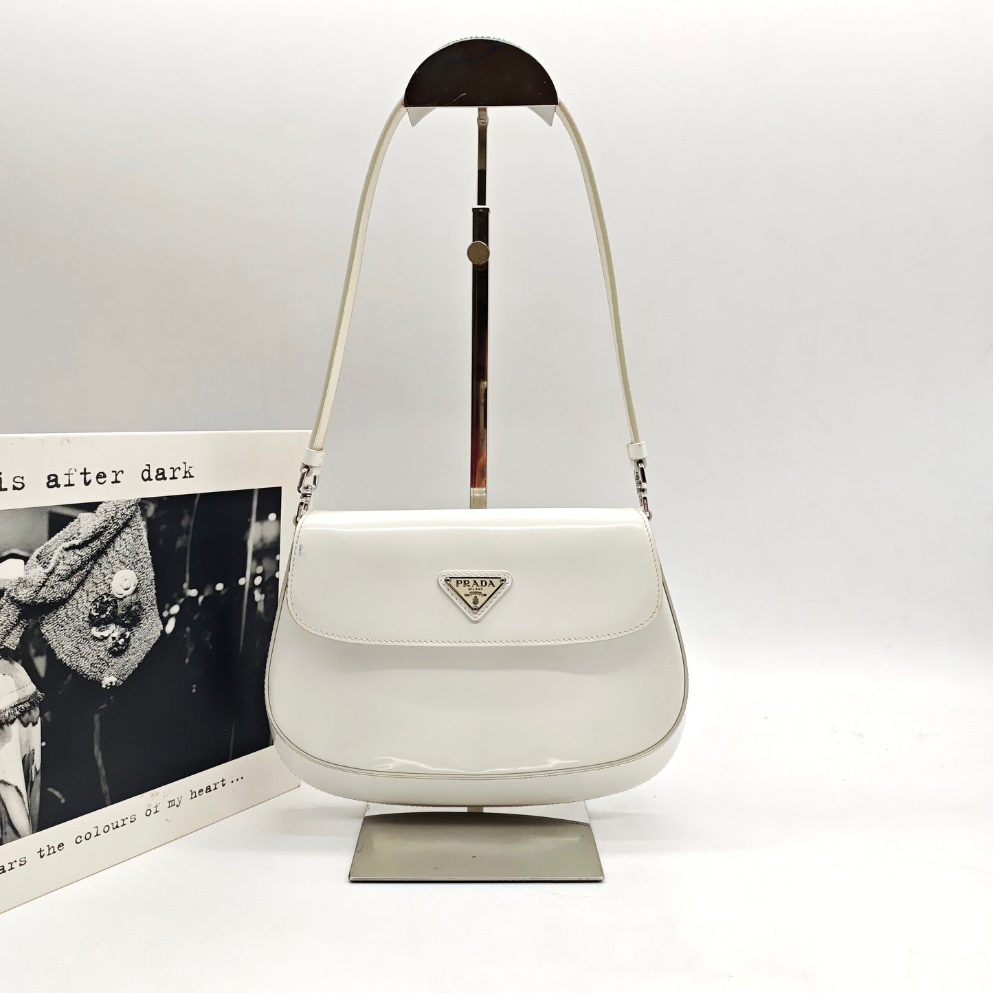 Prada - Cleo - Patent leather - White - (Mini)