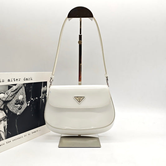 Prada - Cleo - Patent leather - White - (Mini)