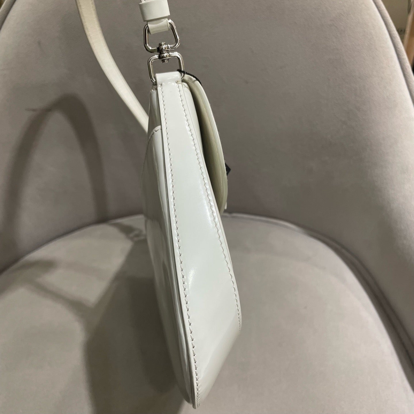 Prada - Cleo - Patent leather - White - (Mini)
