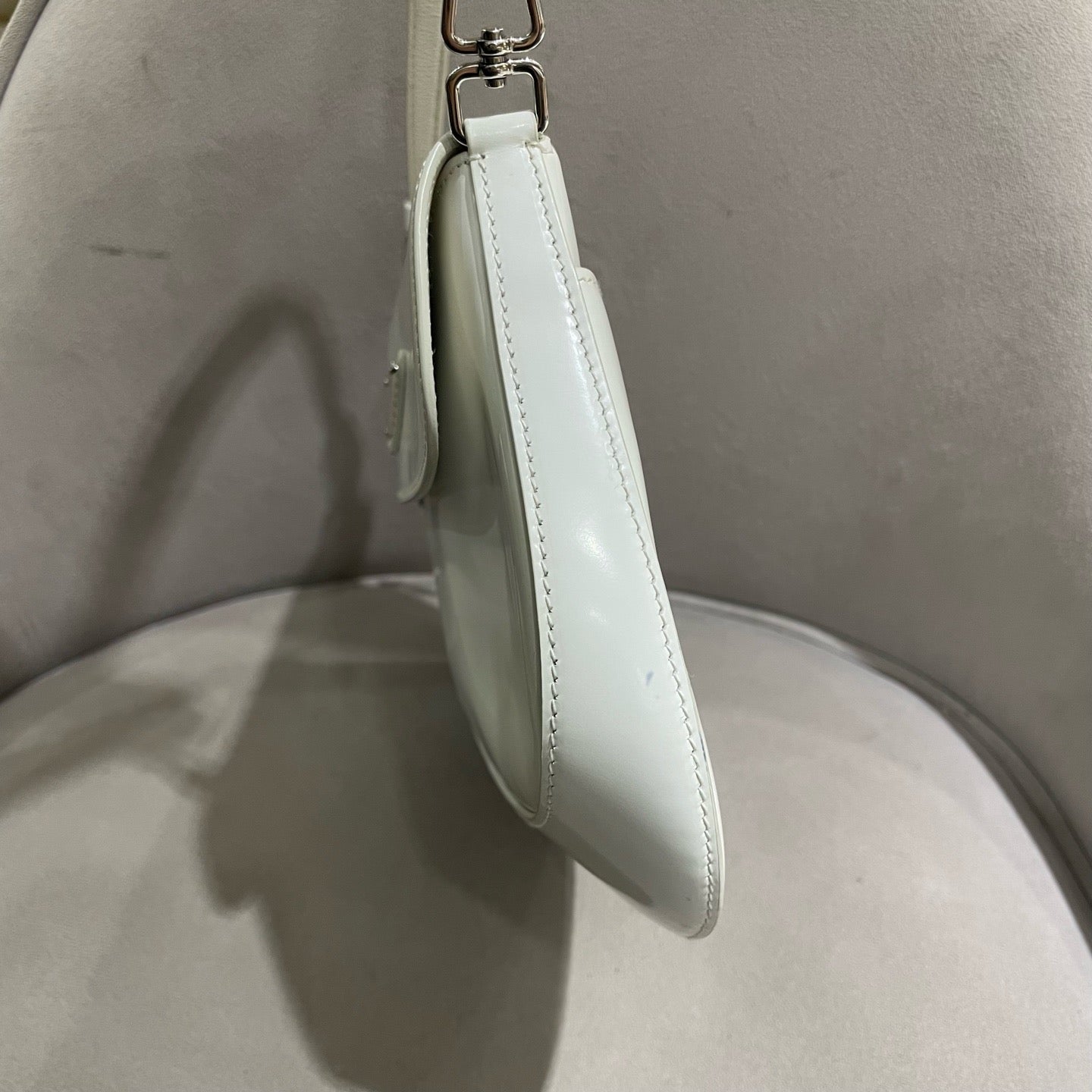 Prada - Cleo - Patent leather - White - (Mini)