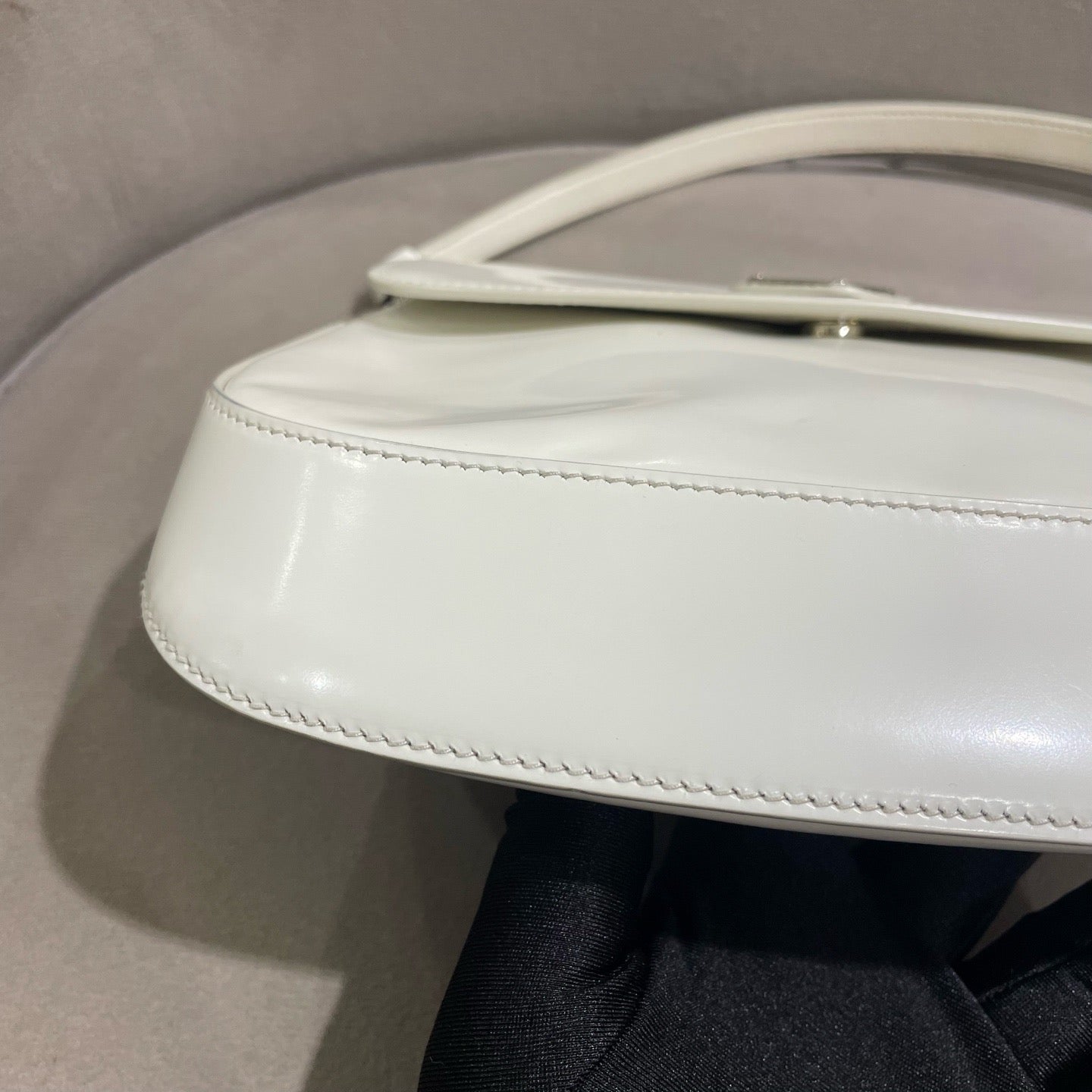Prada - Cleo - Patent leather - White - (Mini)